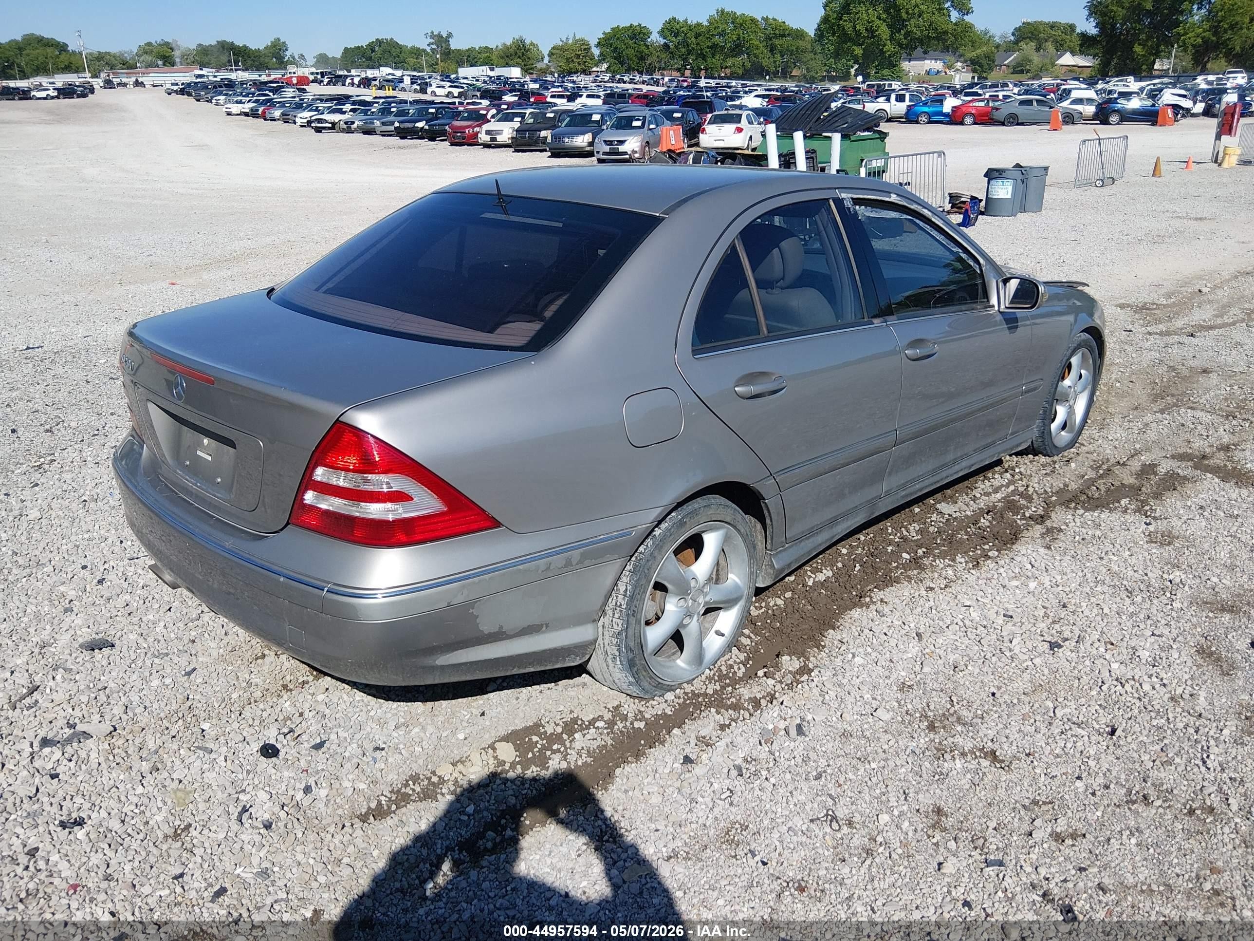 2006 Mercedes-benz C 230 Sport Silver vin: WDBRF52HX6F729066