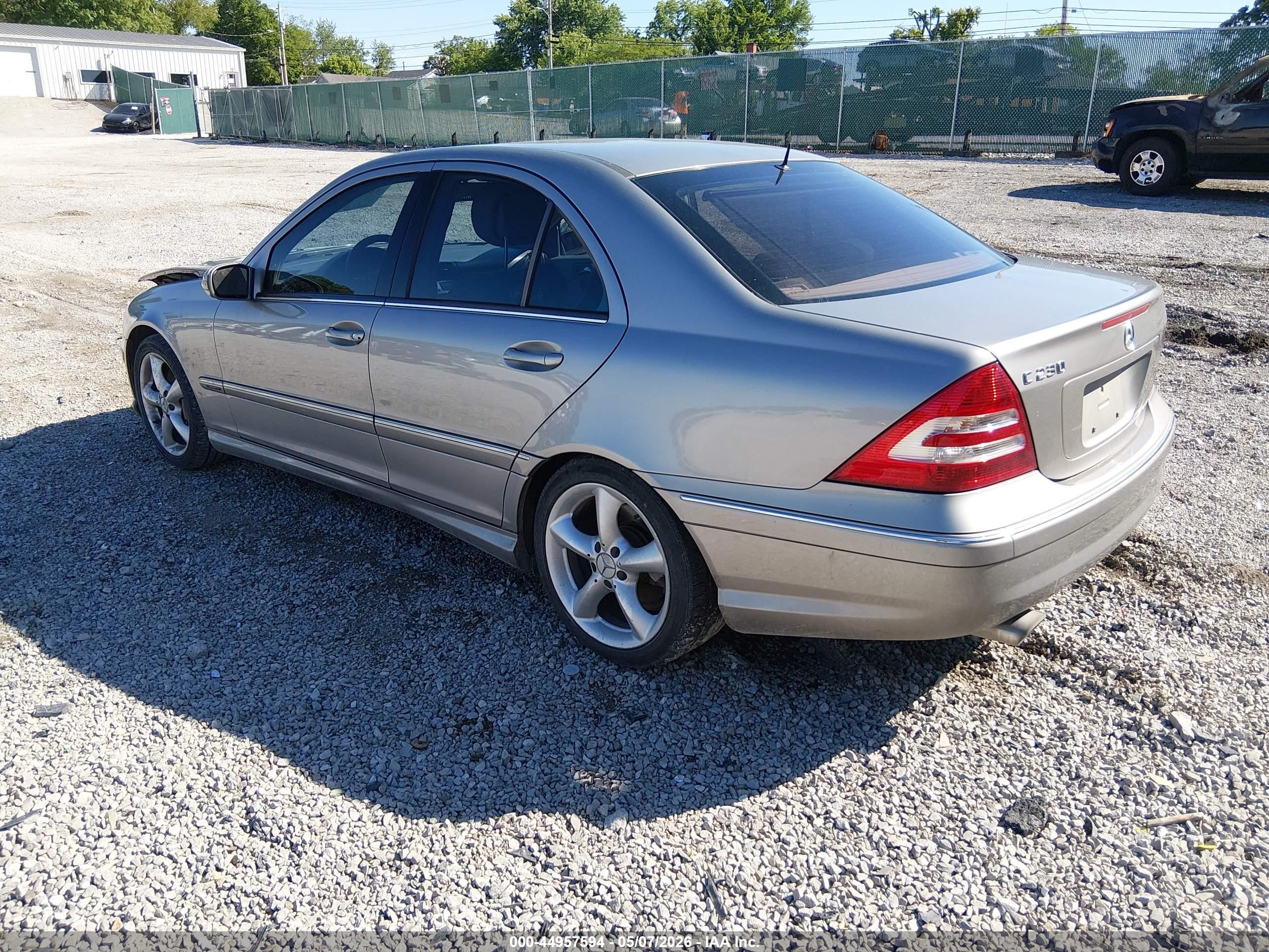 2006 Mercedes-benz C 230 Sport Silver vin: WDBRF52HX6F729066