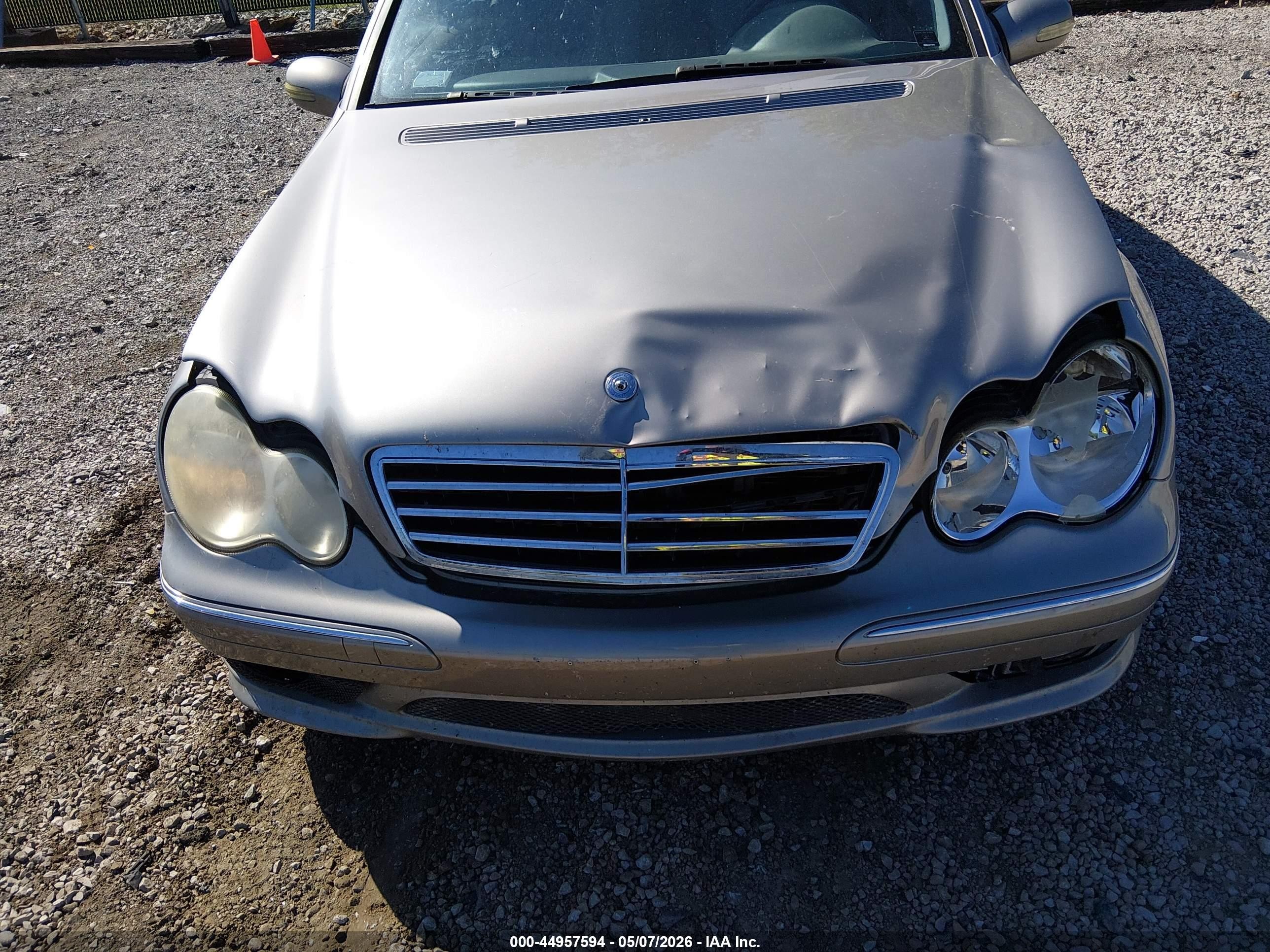 2006 Mercedes-benz C 230 Sport Silver vin: WDBRF52HX6F729066