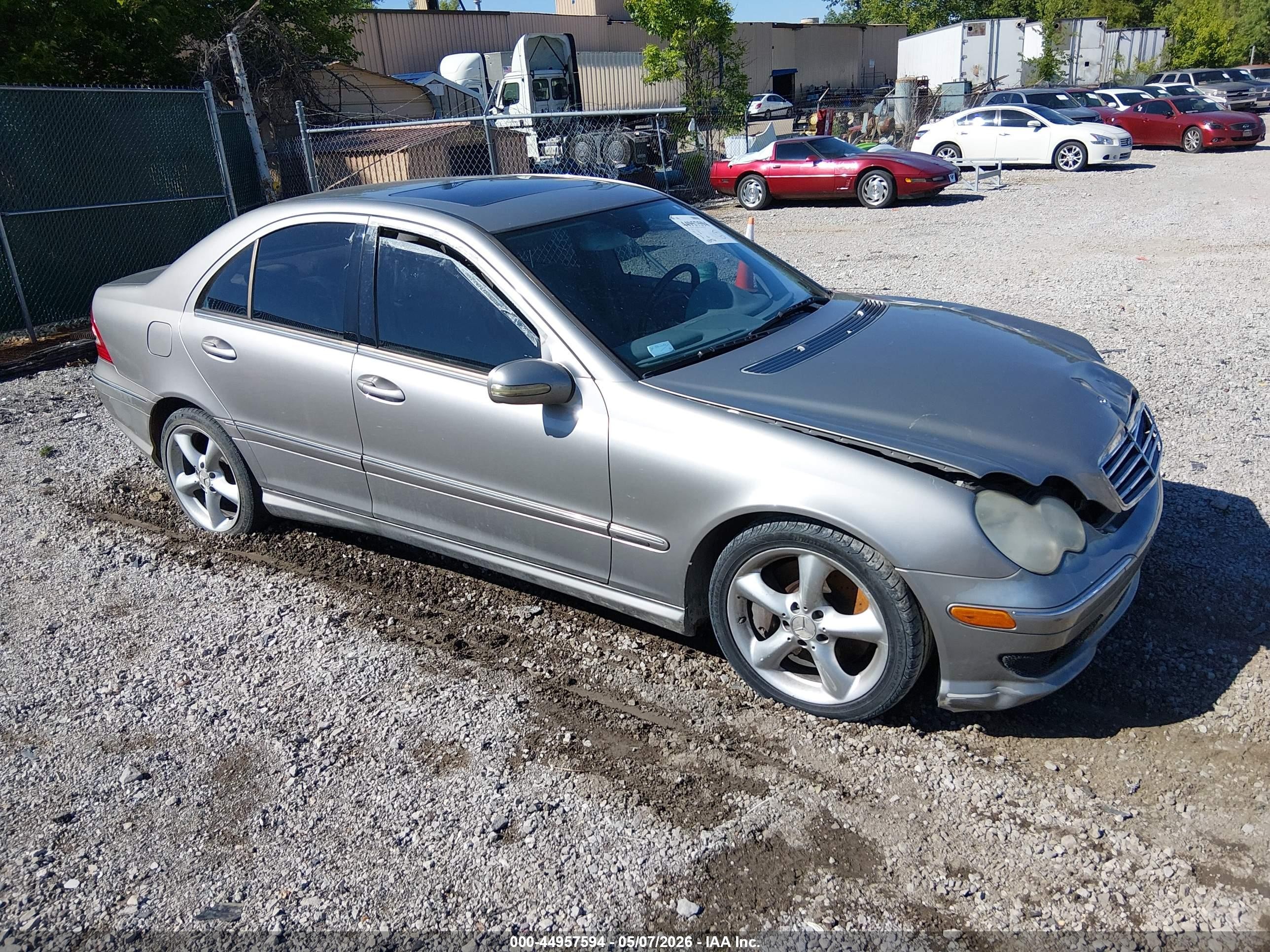 2006 Mercedes-benz C 230 Sport Silver vin: WDBRF52HX6F729066