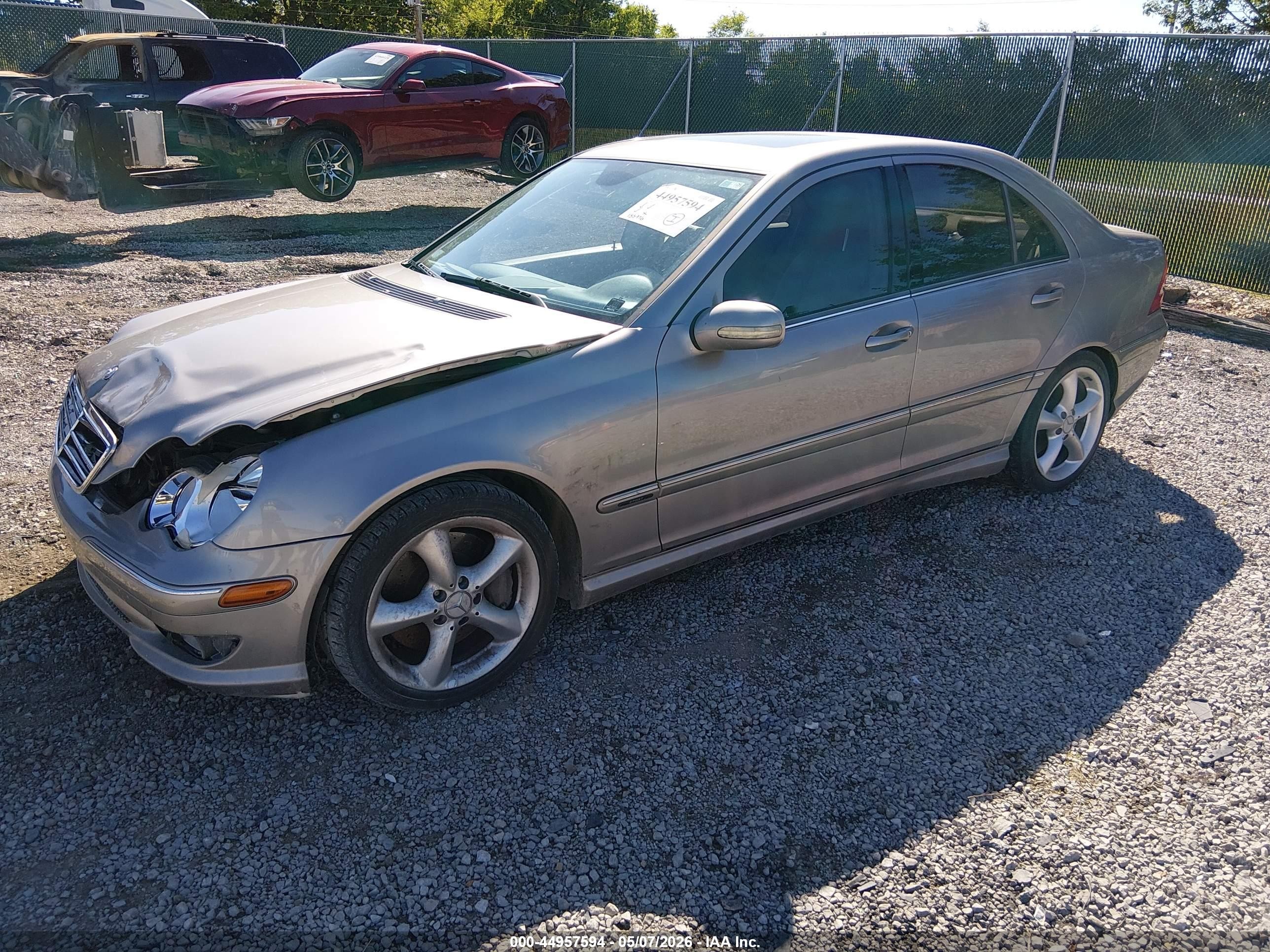 2006 Mercedes-benz C 230 Sport Silver vin: WDBRF52HX6F729066