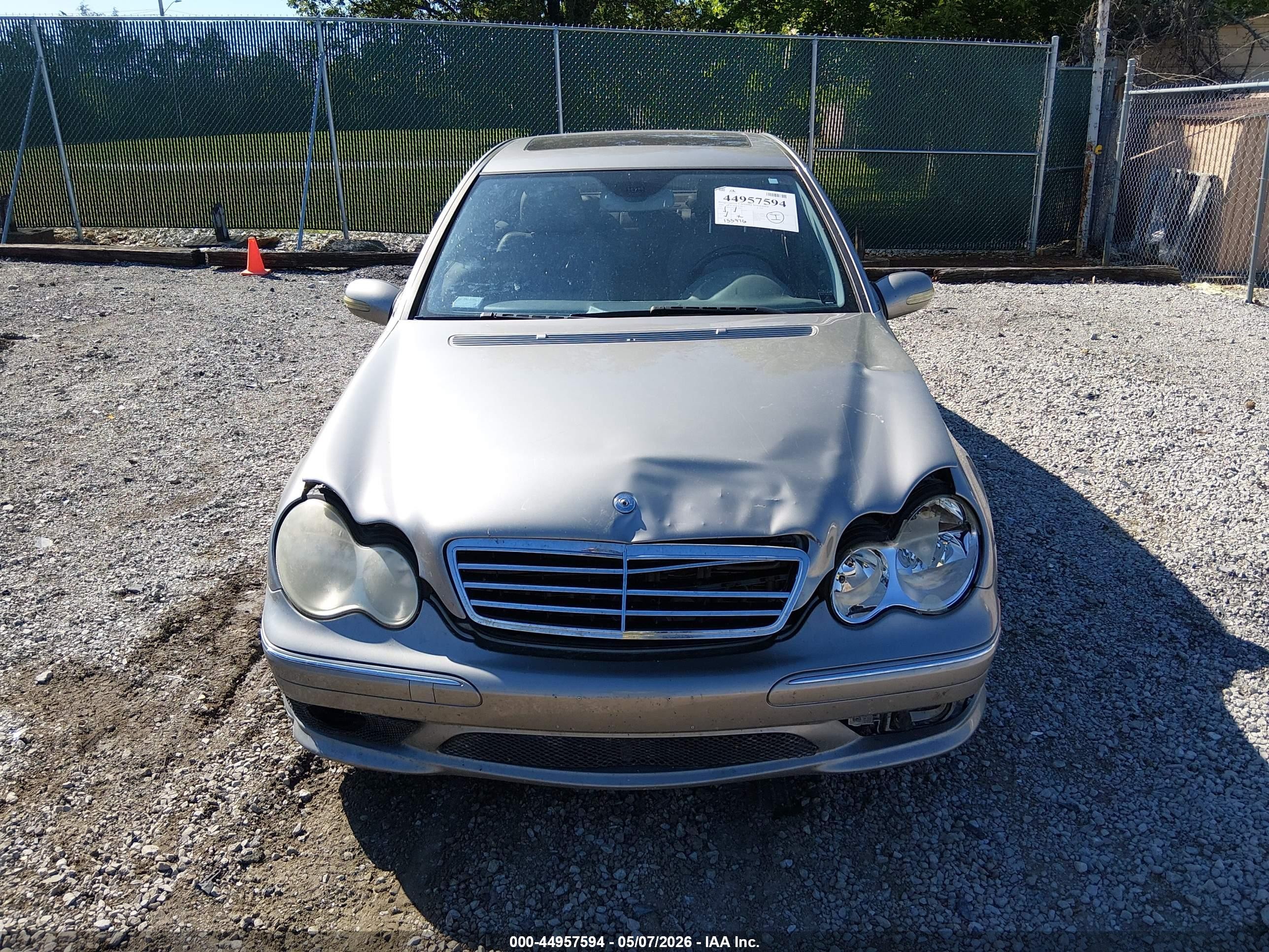 2006 Mercedes-benz C 230 Sport Silver vin: WDBRF52HX6F729066