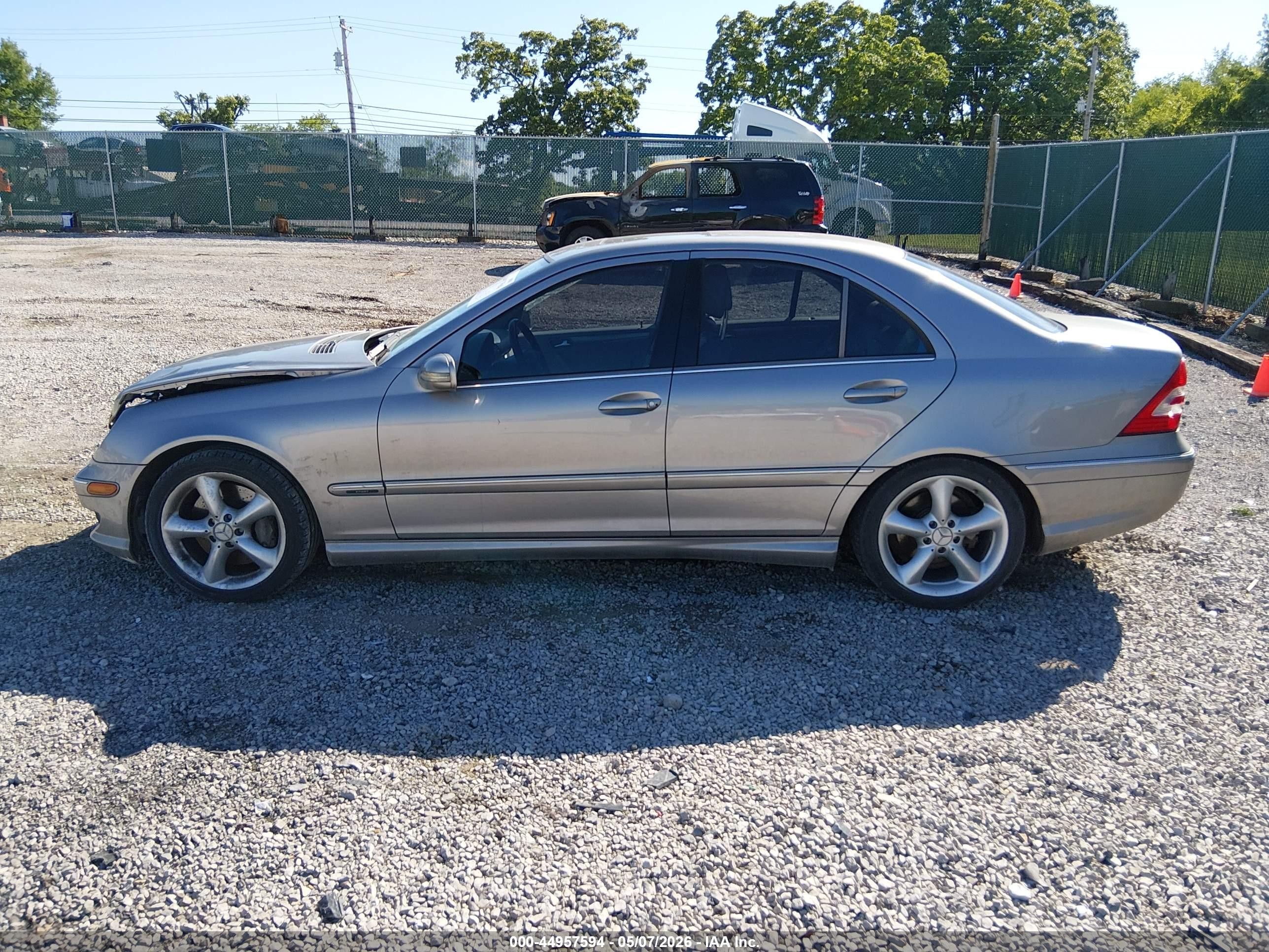 2006 Mercedes-benz C 230 Sport Silver vin: WDBRF52HX6F729066