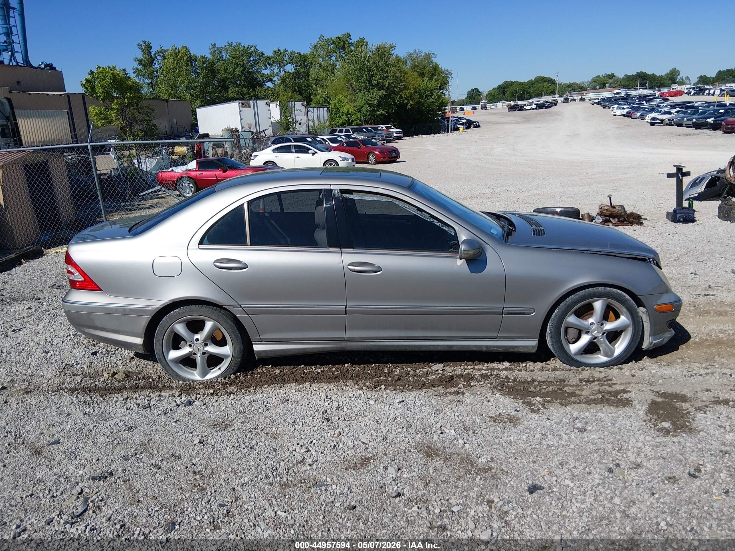 2006 Mercedes-benz C 230 Sport Silver vin: WDBRF52HX6F729066