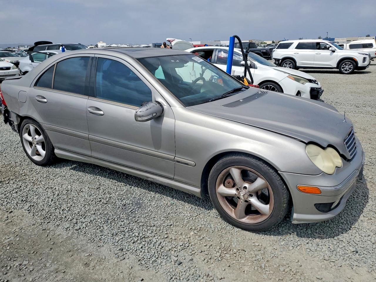 2006 Mercedes-benz C 230 Gray vin: WDBRF52HX6F742805
