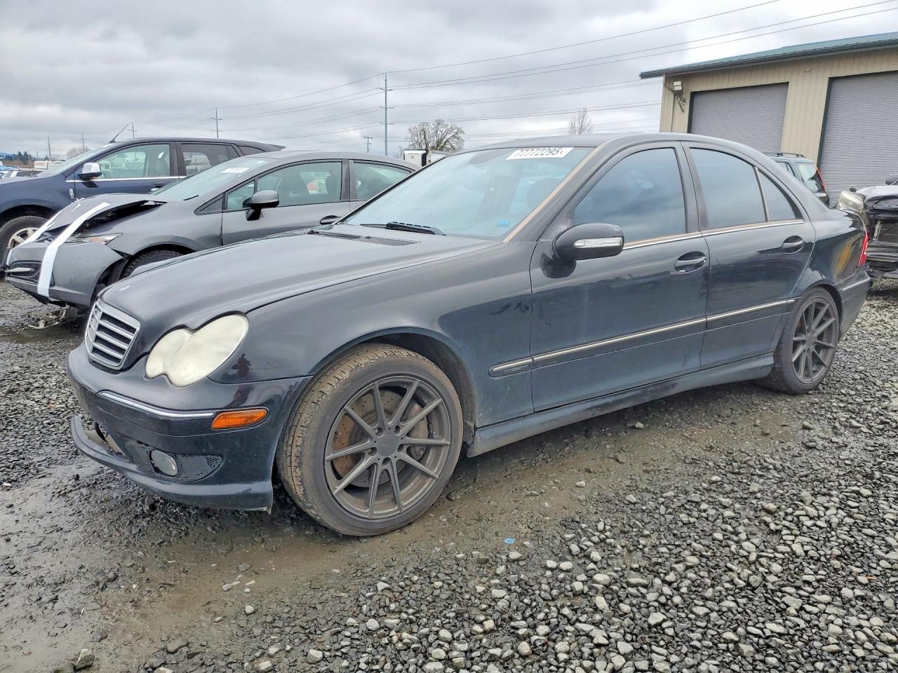 2007 Mercedes-benz C 230 Black vin: WDBRF52HX7A920596