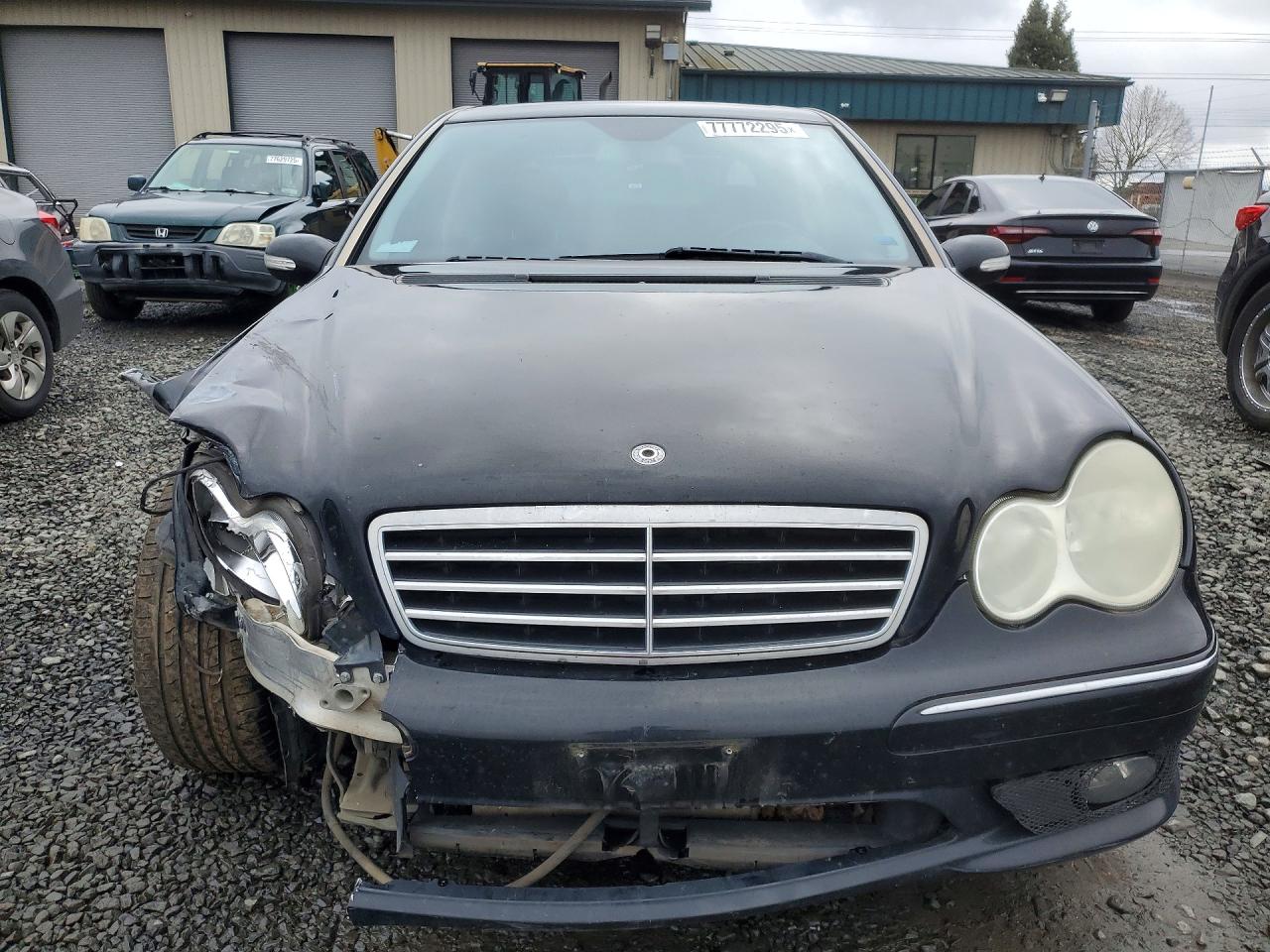 2007 Mercedes-benz C 230 Black vin: WDBRF52HX7A920596