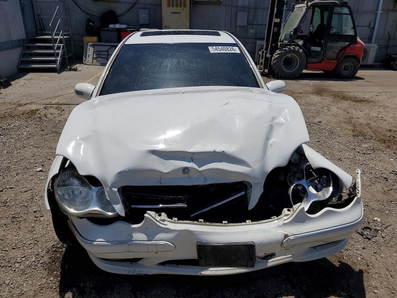 2007 Mercedes-benz C 230 White vin: WDBRF52HX7A934112