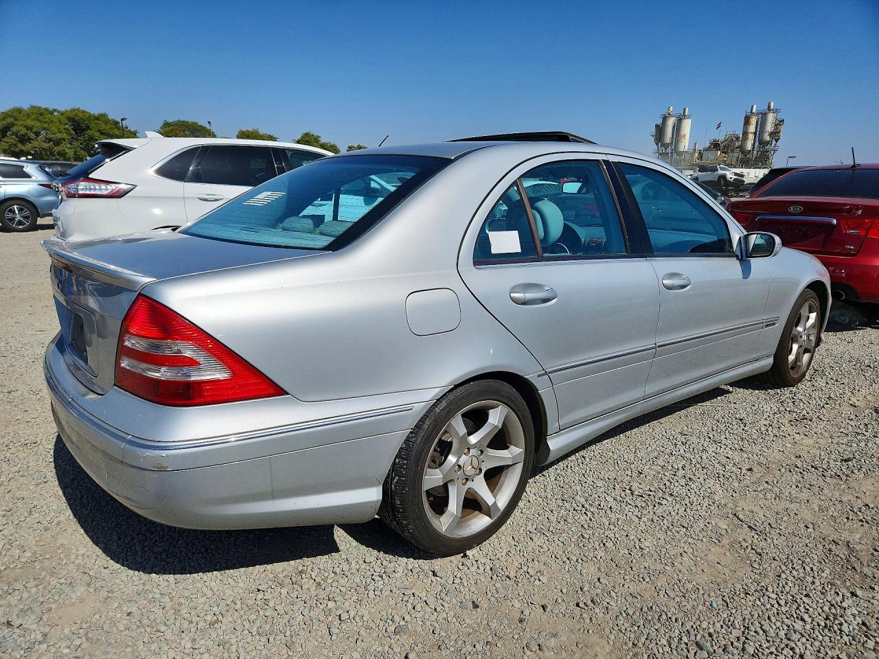 2007 Mercedes-benz C 230 Silver vin: WDBRF52HX7A937124
