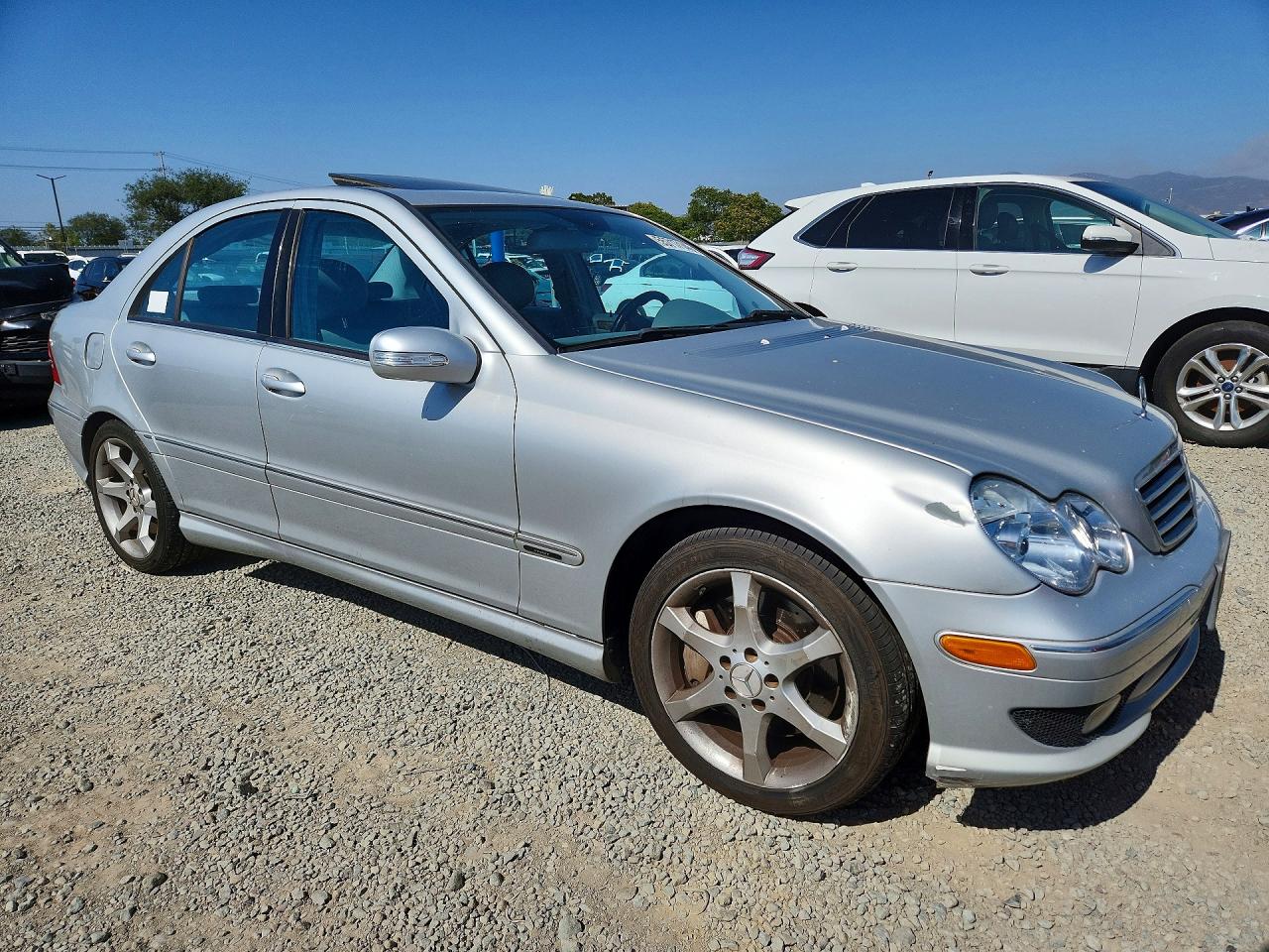 2007 Mercedes-benz C 230 Silver vin: WDBRF52HX7A937124