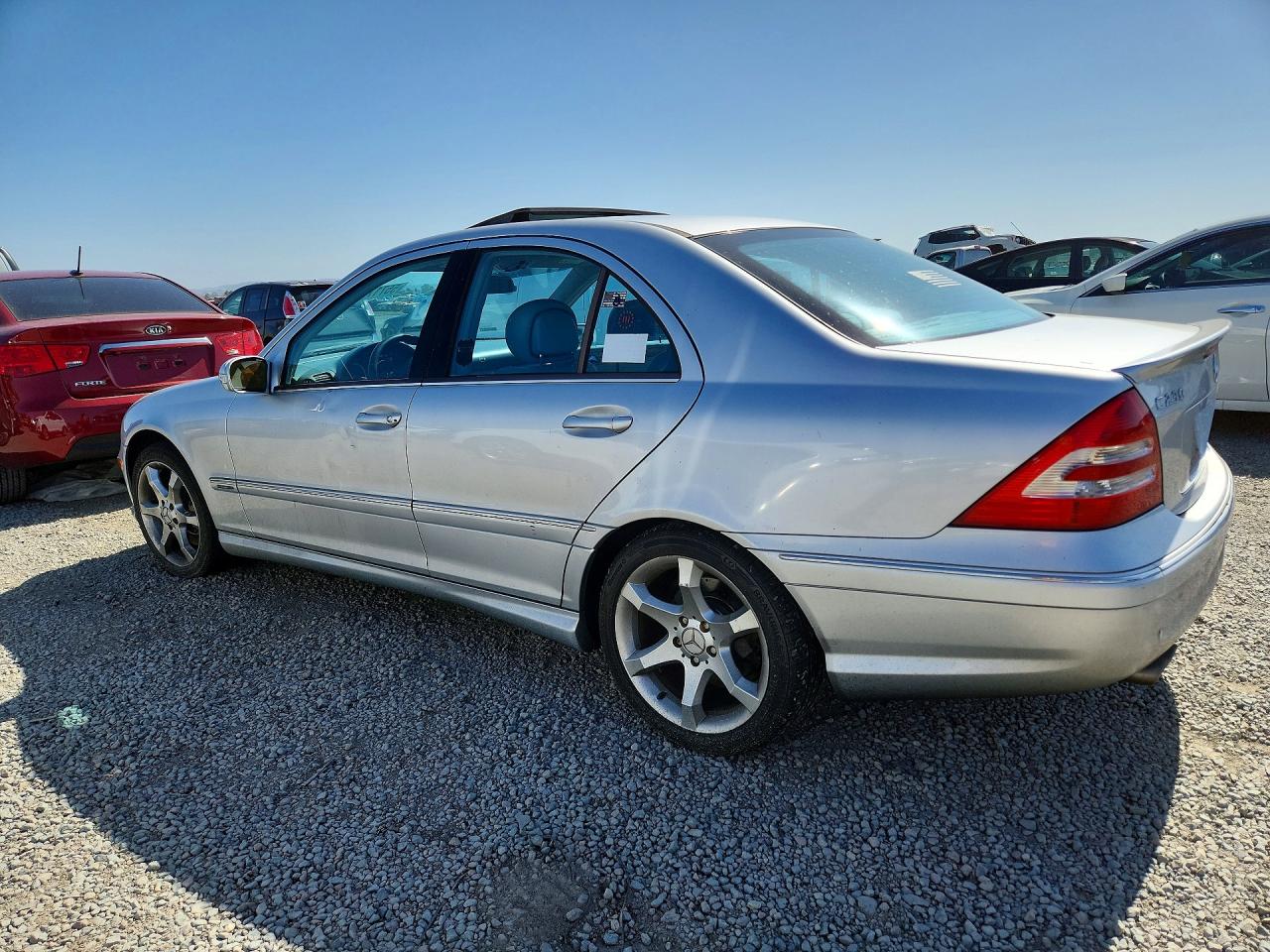 2007 Mercedes-benz C 230 Silver vin: WDBRF52HX7A937124