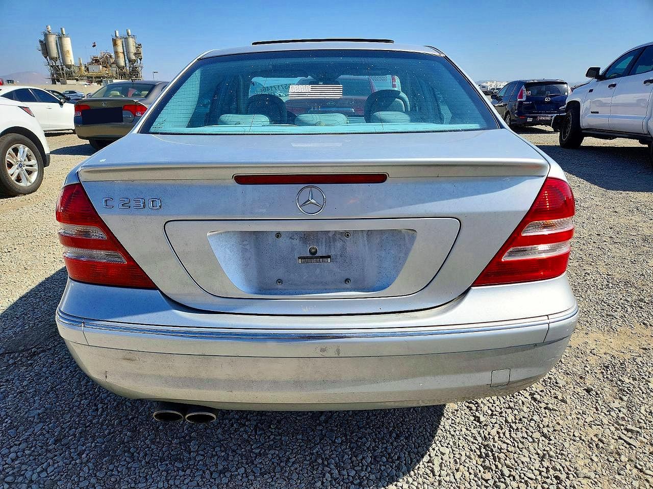 2007 Mercedes-benz C 230 Silver vin: WDBRF52HX7A937124