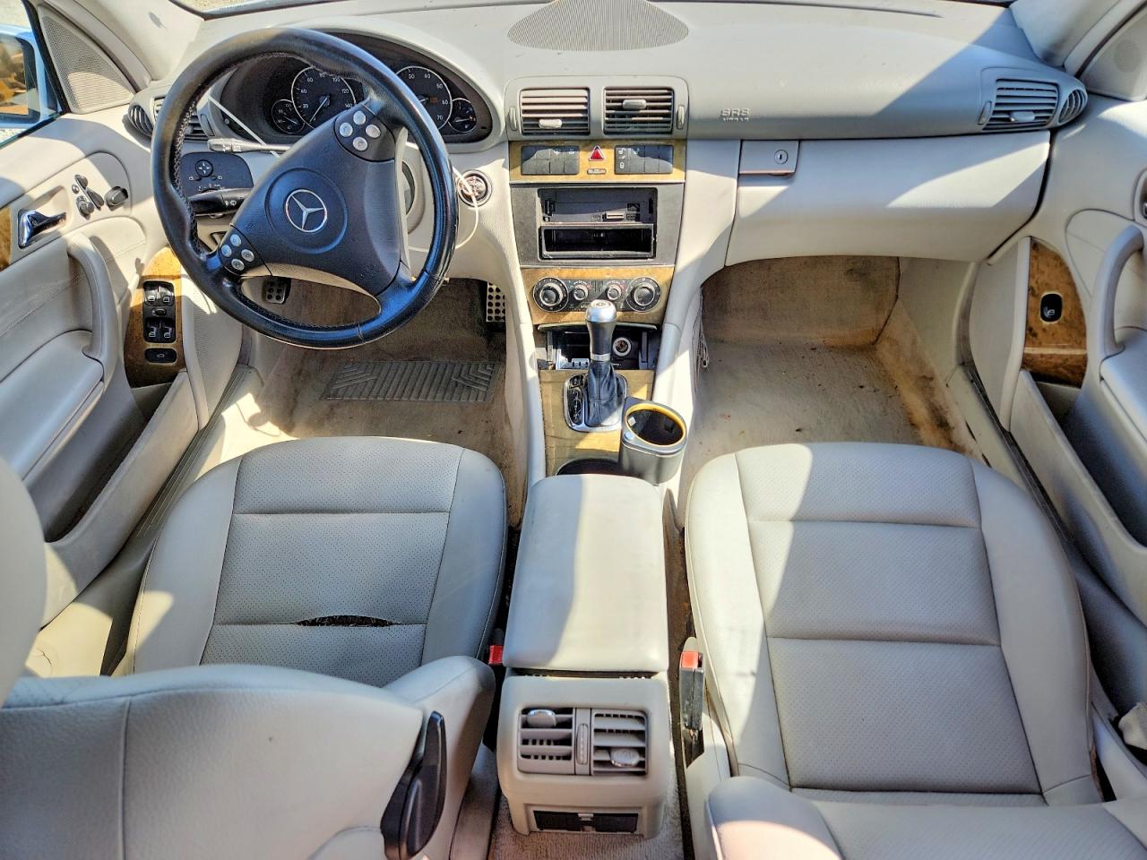 2007 Mercedes-benz C 230 Silver vin: WDBRF52HX7A937124