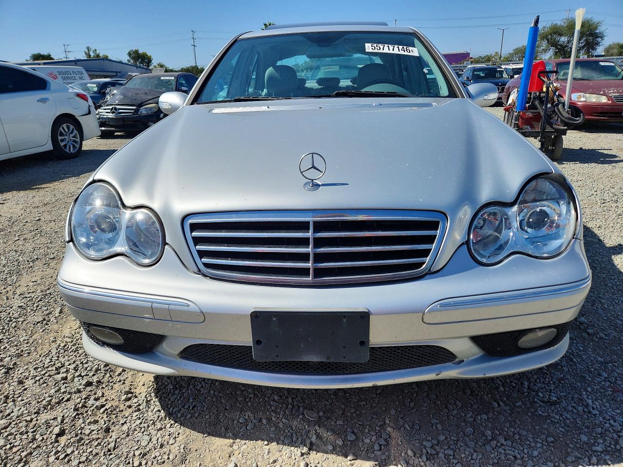 2007 Mercedes-benz C 230 Silver vin: WDBRF52HX7A937124