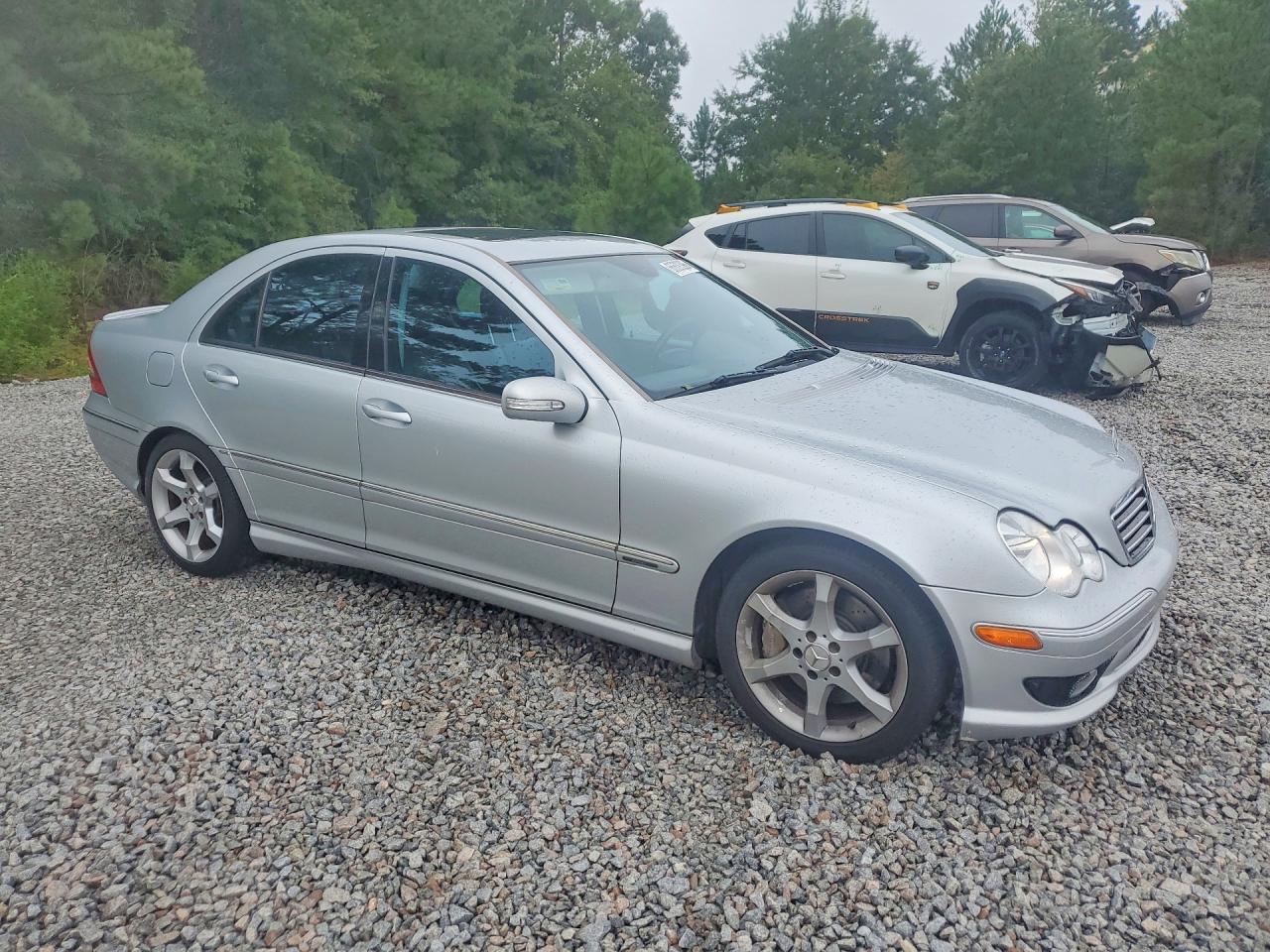 2007 Mercedes-benz C 230 Серый vin: WDBRF52HX7F867854