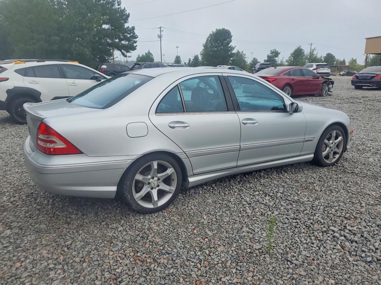 2007 Mercedes-benz C 230 Серый vin: WDBRF52HX7F867854