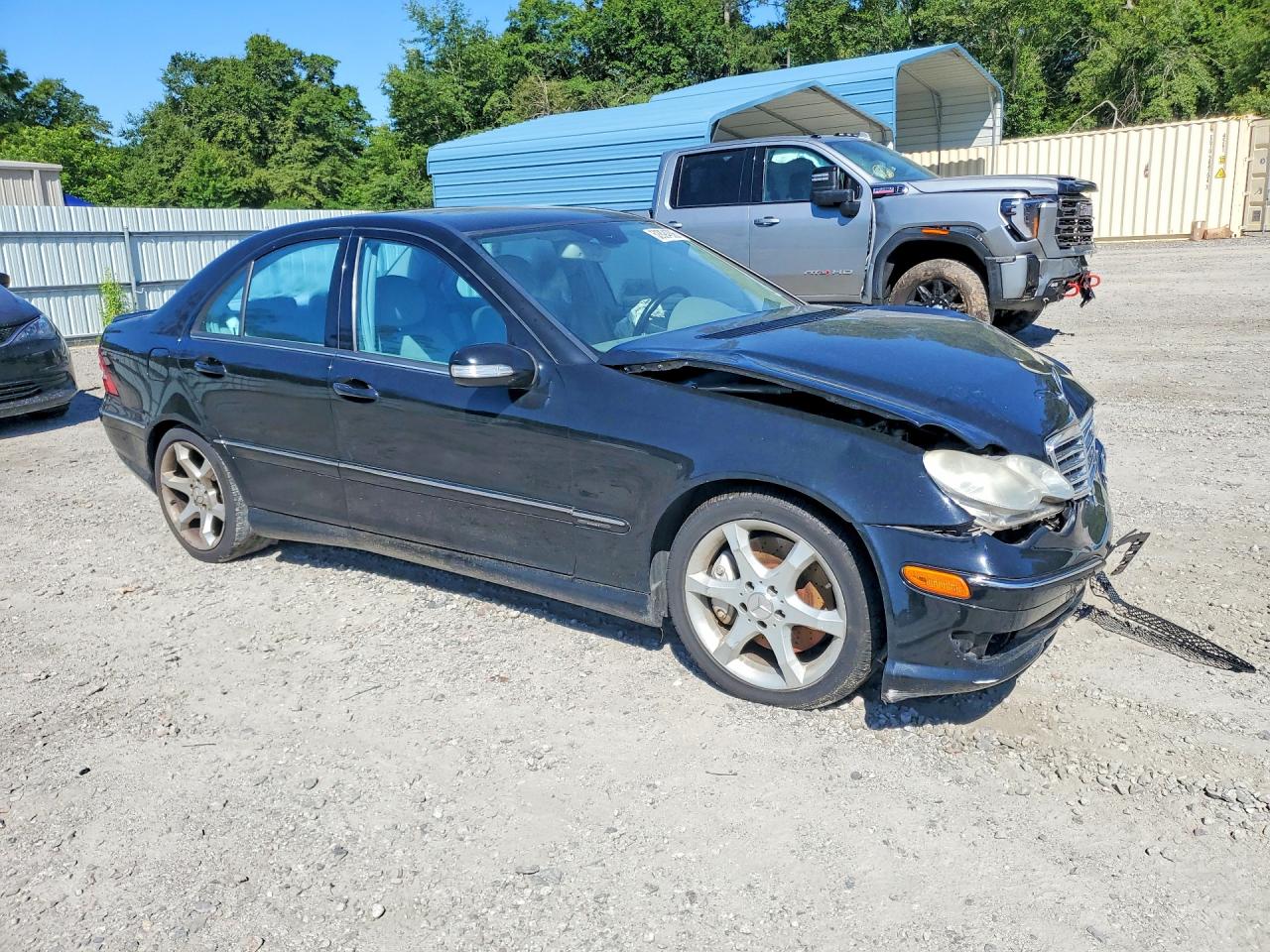 2007 Mercedes-benz C 230 Черный vin: WDBRF52HX7F893922