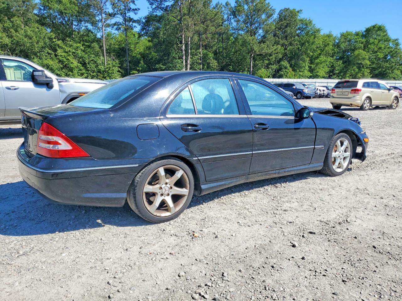 2007 Mercedes-benz C 230 Черный vin: WDBRF52HX7F893922