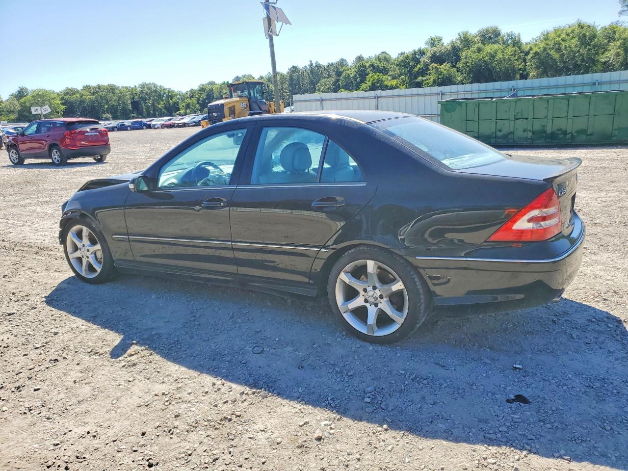 2007 Mercedes-benz C 230 Черный vin: WDBRF52HX7F893922