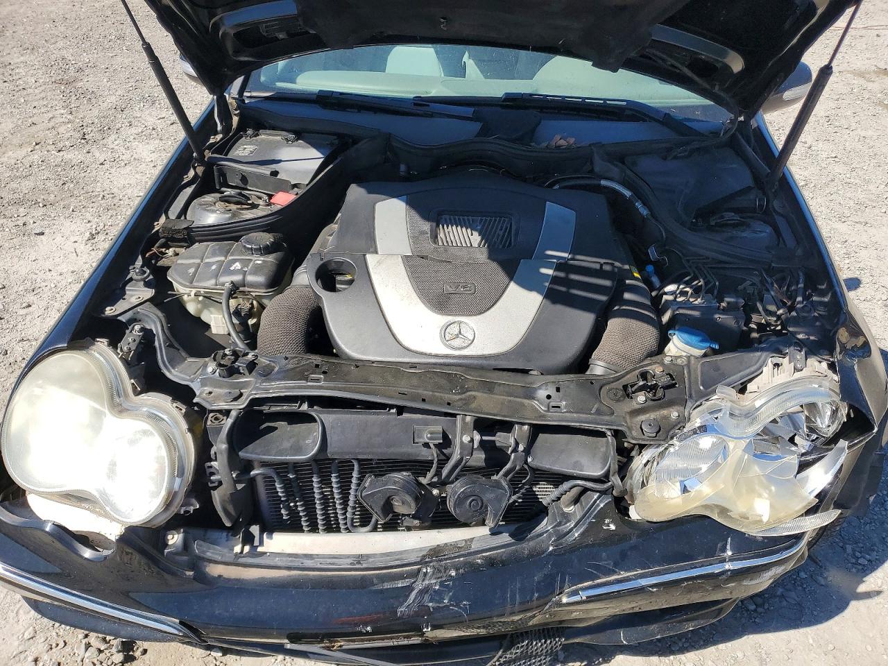 2007 Mercedes-benz C 230 Черный vin: WDBRF52HX7F893922