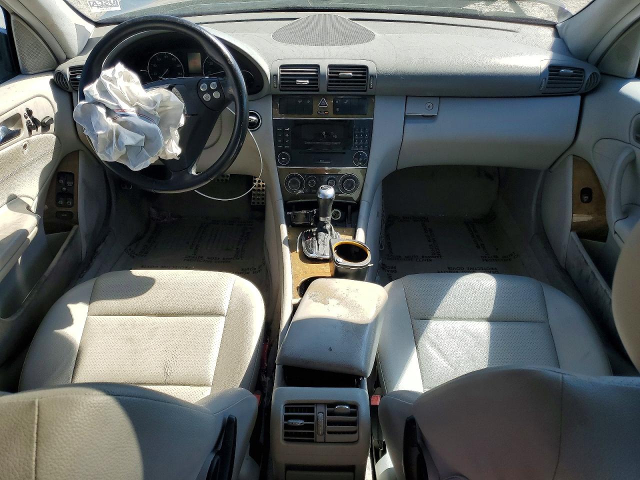 2007 Mercedes-benz C 230 Черный vin: WDBRF52HX7F893922