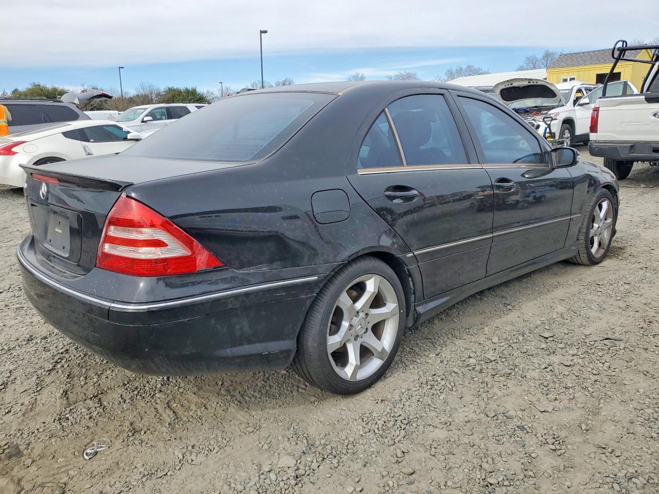 2007 Mercedes-benz C 230 Black vin: WDBRF52HX7F907589