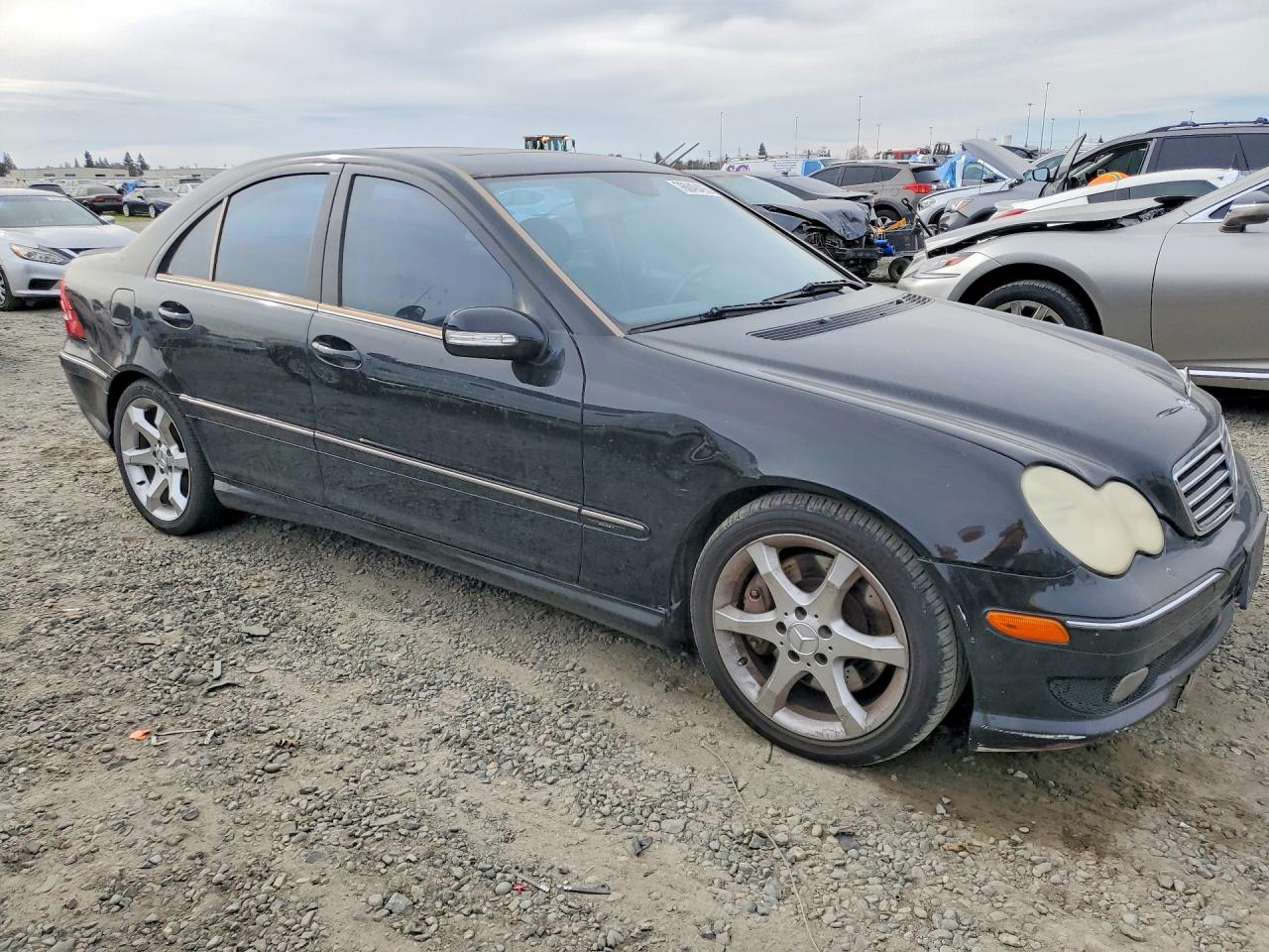 2007 Mercedes-benz C 230 Black vin: WDBRF52HX7F907589
