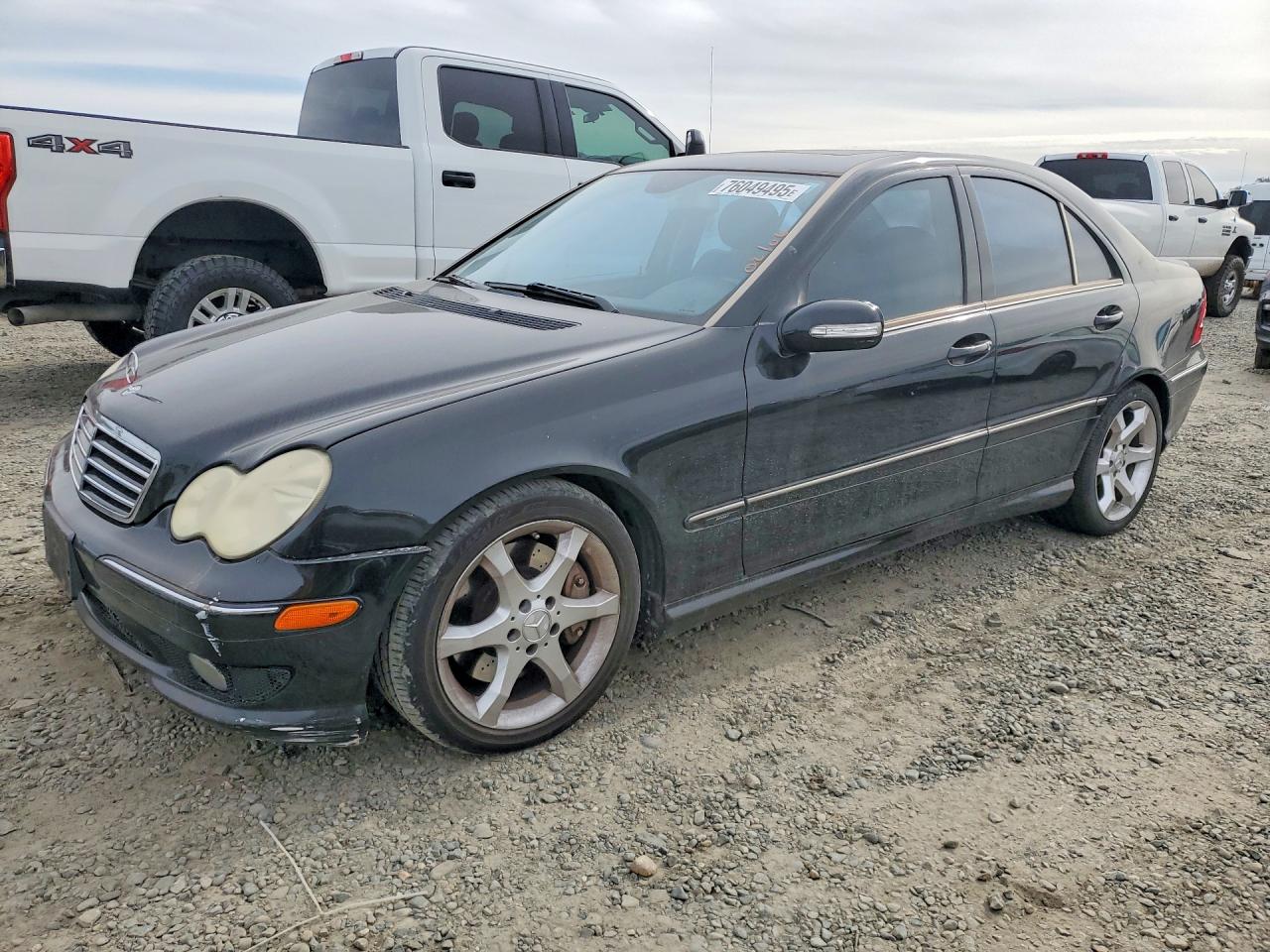 2007 Mercedes-benz C 230 Black vin: WDBRF52HX7F907589