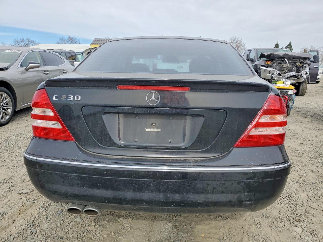 2007 Mercedes-benz C 230 Black vin: WDBRF52HX7F907589