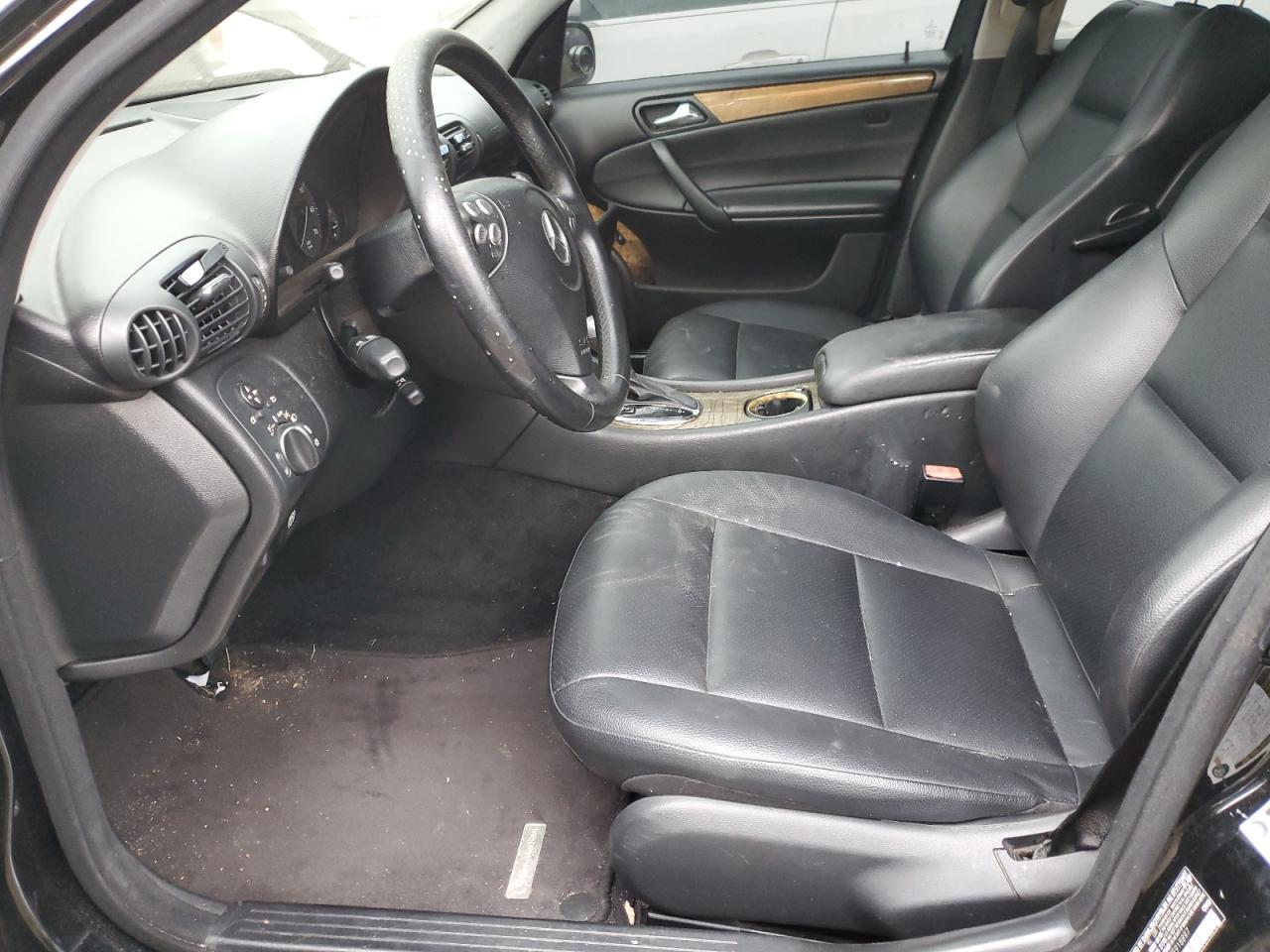 2007 Mercedes-benz C 230 Black vin: WDBRF52HX7F918897