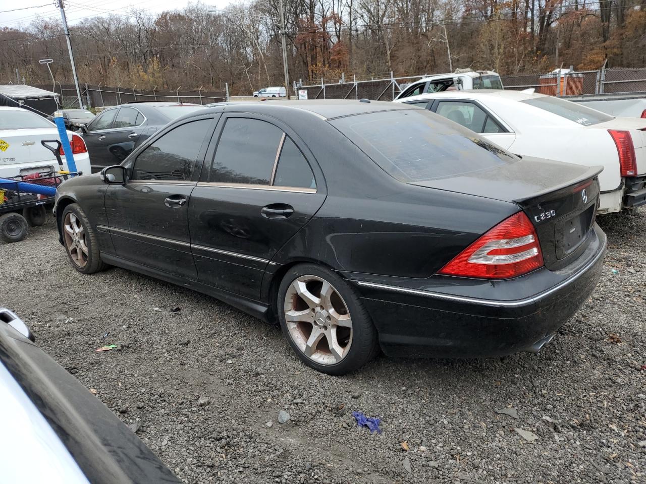 2007 Mercedes-benz C 230 Black vin: WDBRF52HX7F918897