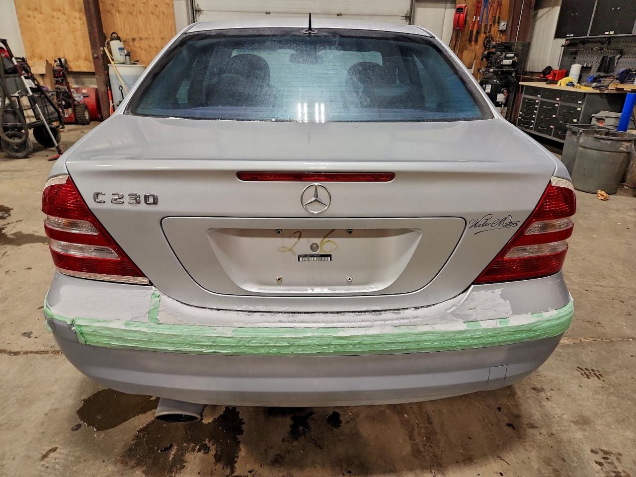 2006 Mercedes-benz C 230 Silver vin: WDBRF52J26F775428