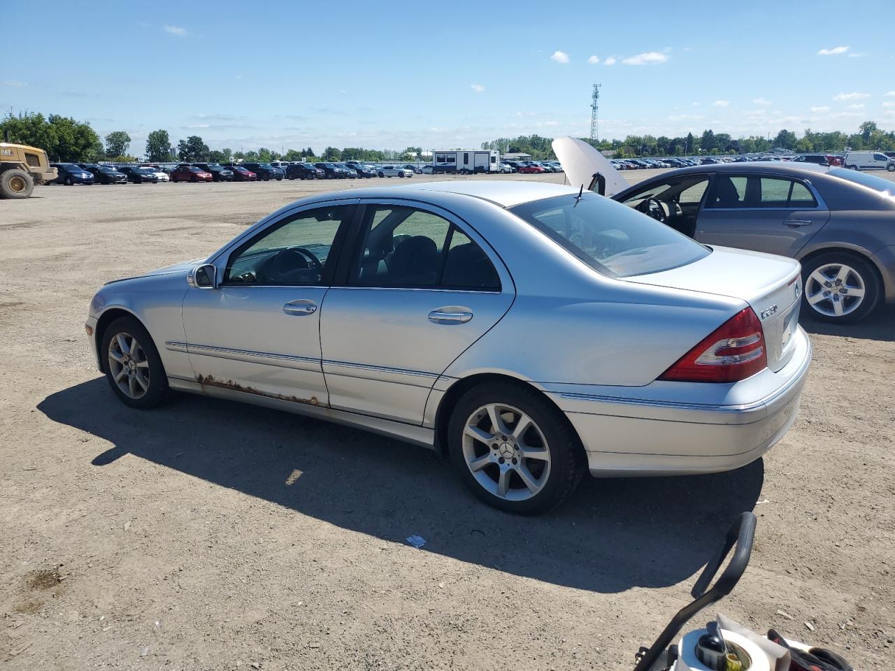 2006 Mercedes-benz C 230 Silver vin: WDBRF52J46F744830