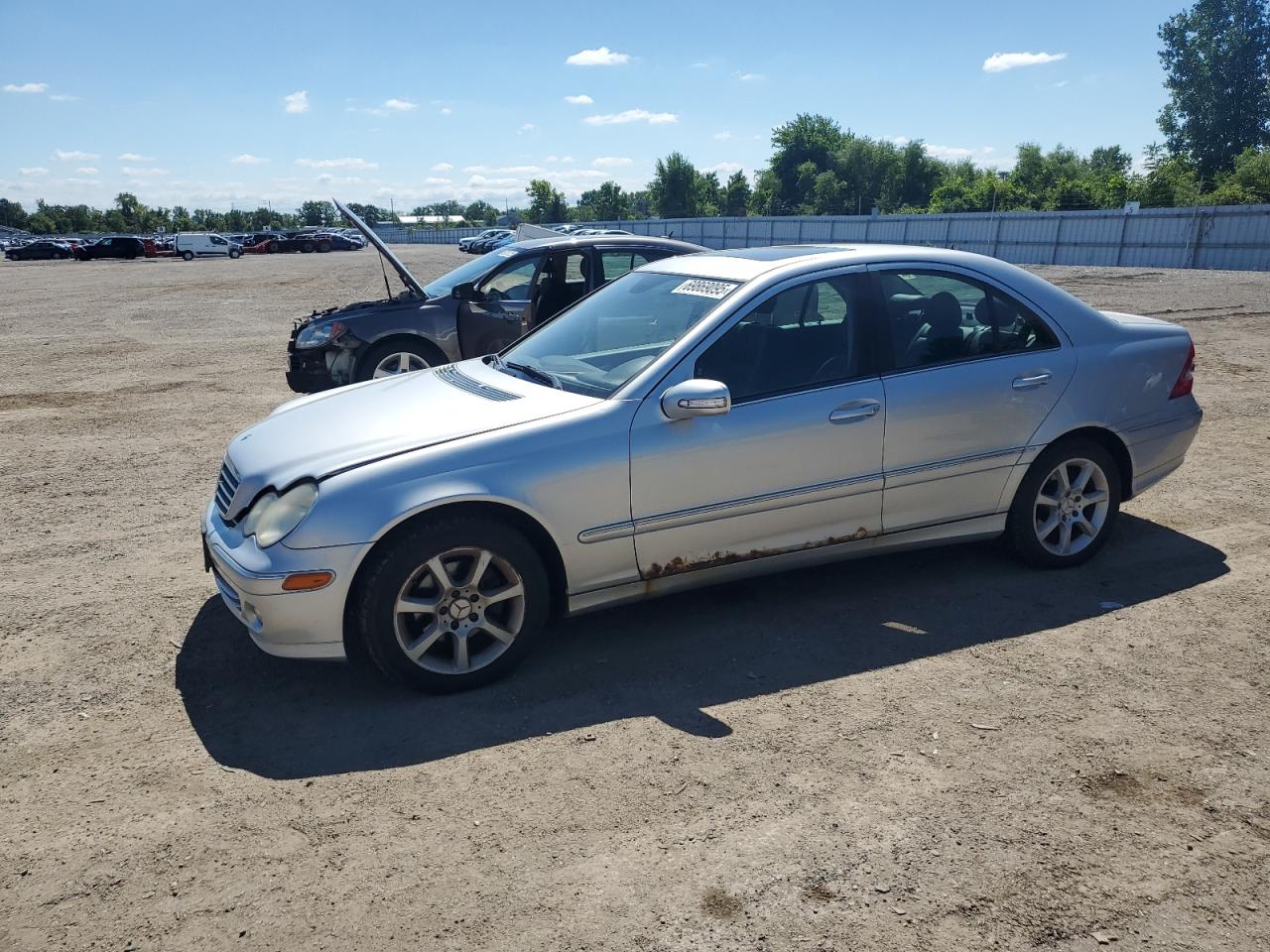 2006 Mercedes-benz C 230 Silver vin: WDBRF52J46F744830