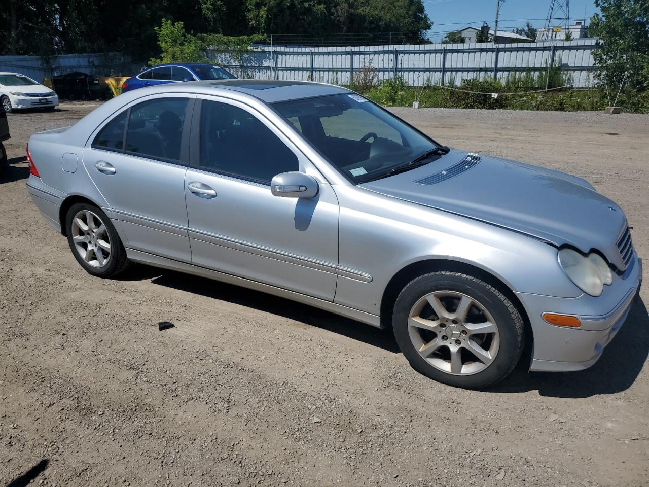 2006 Mercedes-benz C 230 Silver vin: WDBRF52J46F744830