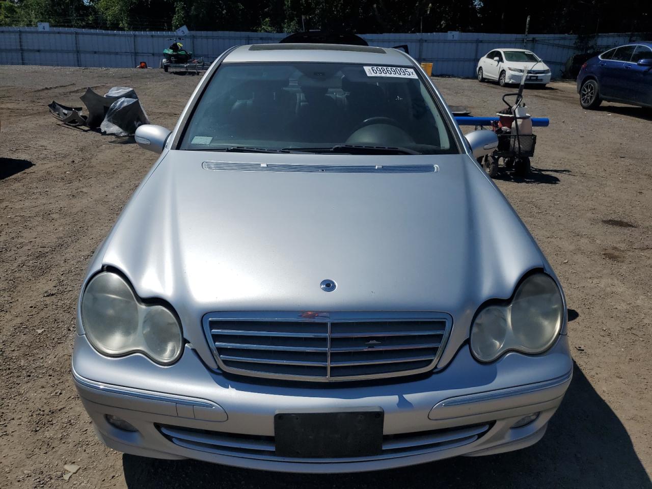 2006 Mercedes-benz C 230 Silver vin: WDBRF52J46F744830