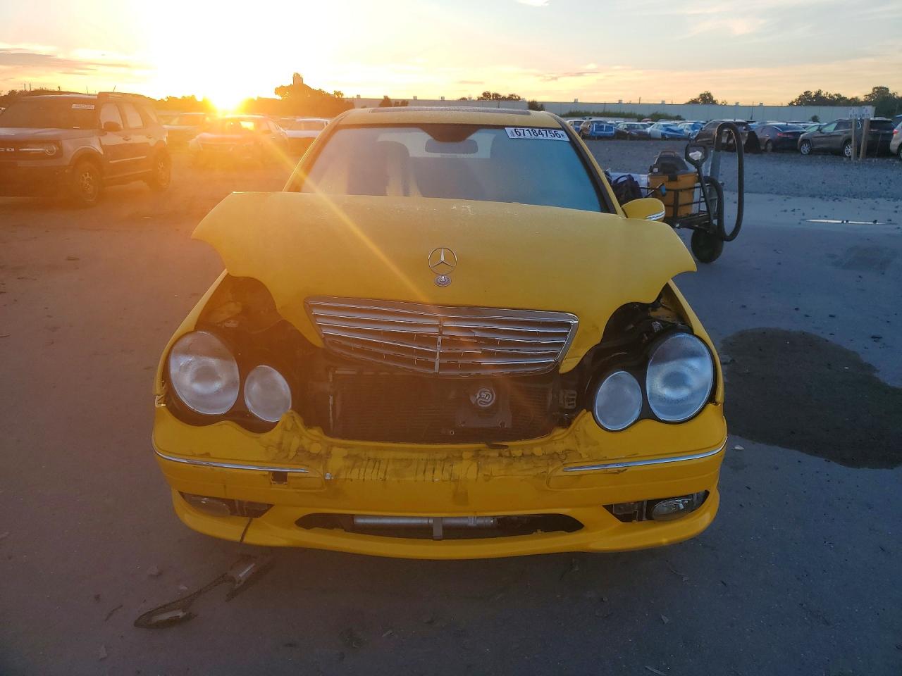 2006 Mercedes-benz C 230 Желтый vin: WDBRF52J46F776743