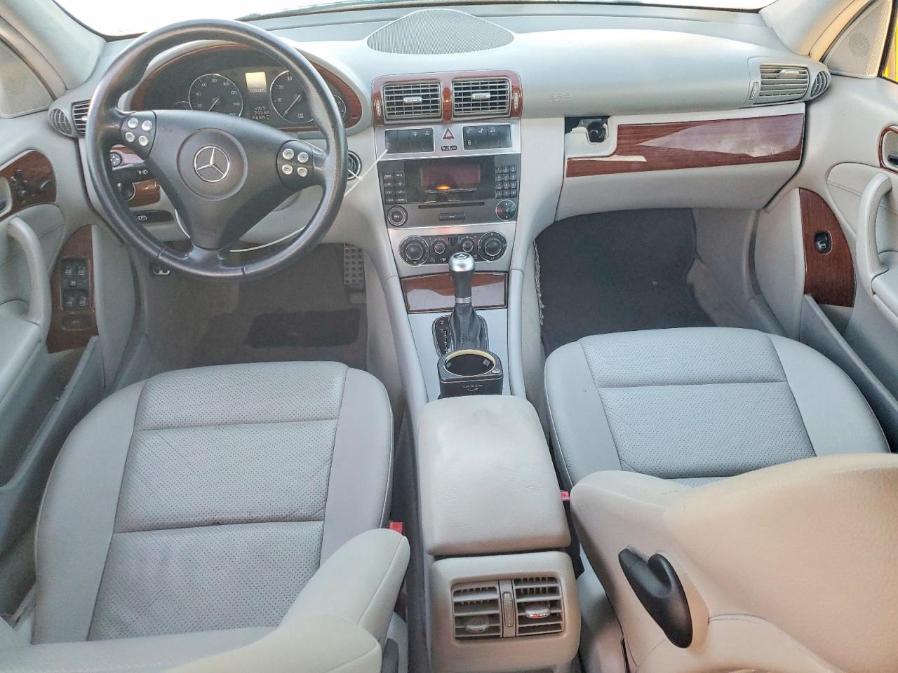 2006 Mercedes-benz C 230 Желтый vin: WDBRF52J46F776743