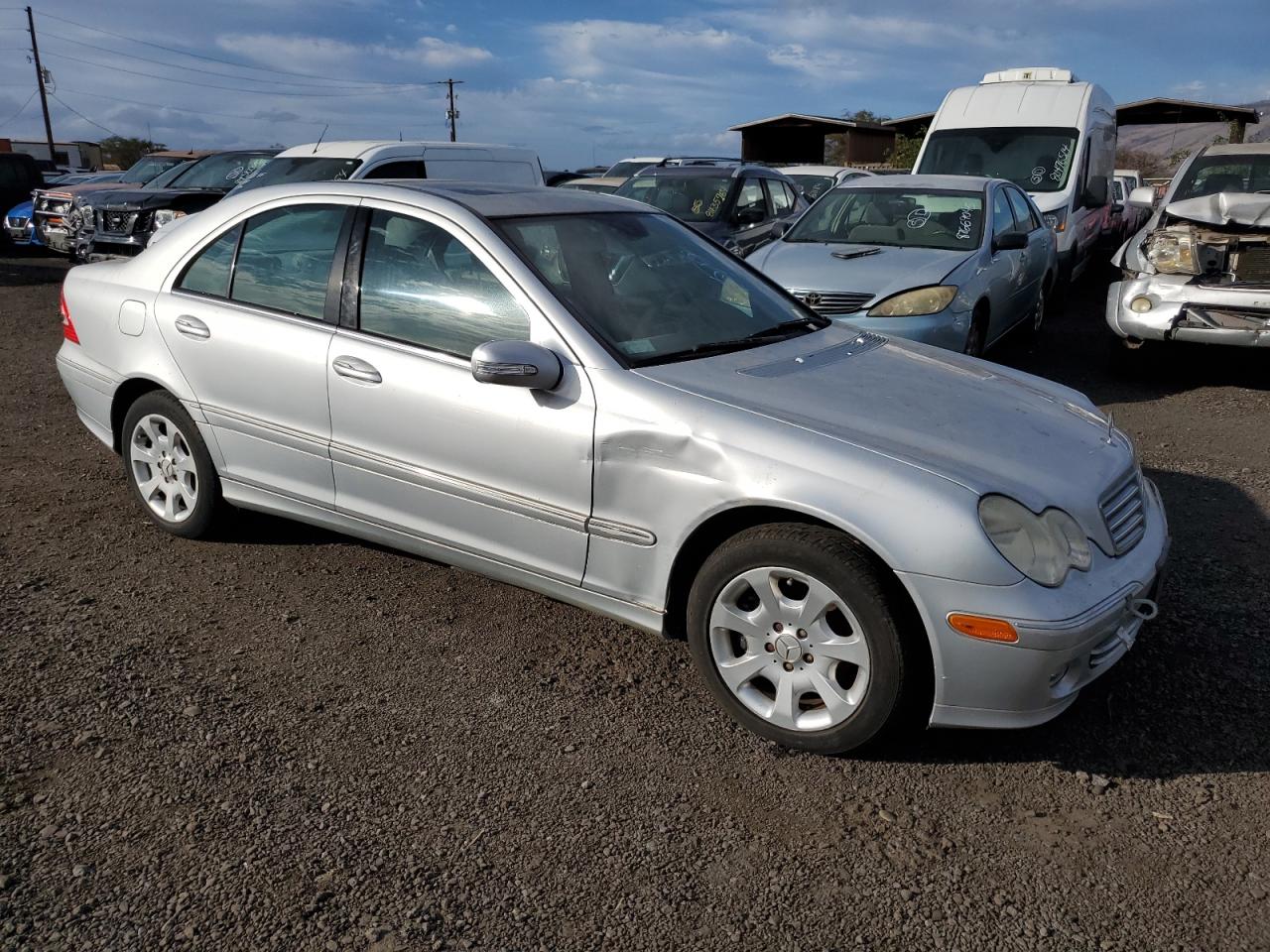 2006 Mercedes-benz C 280 Silver vin: WDBRF54H06A839764