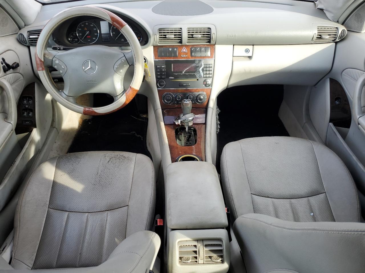 2006 Mercedes-benz C 280 Silver vin: WDBRF54H06A839764
