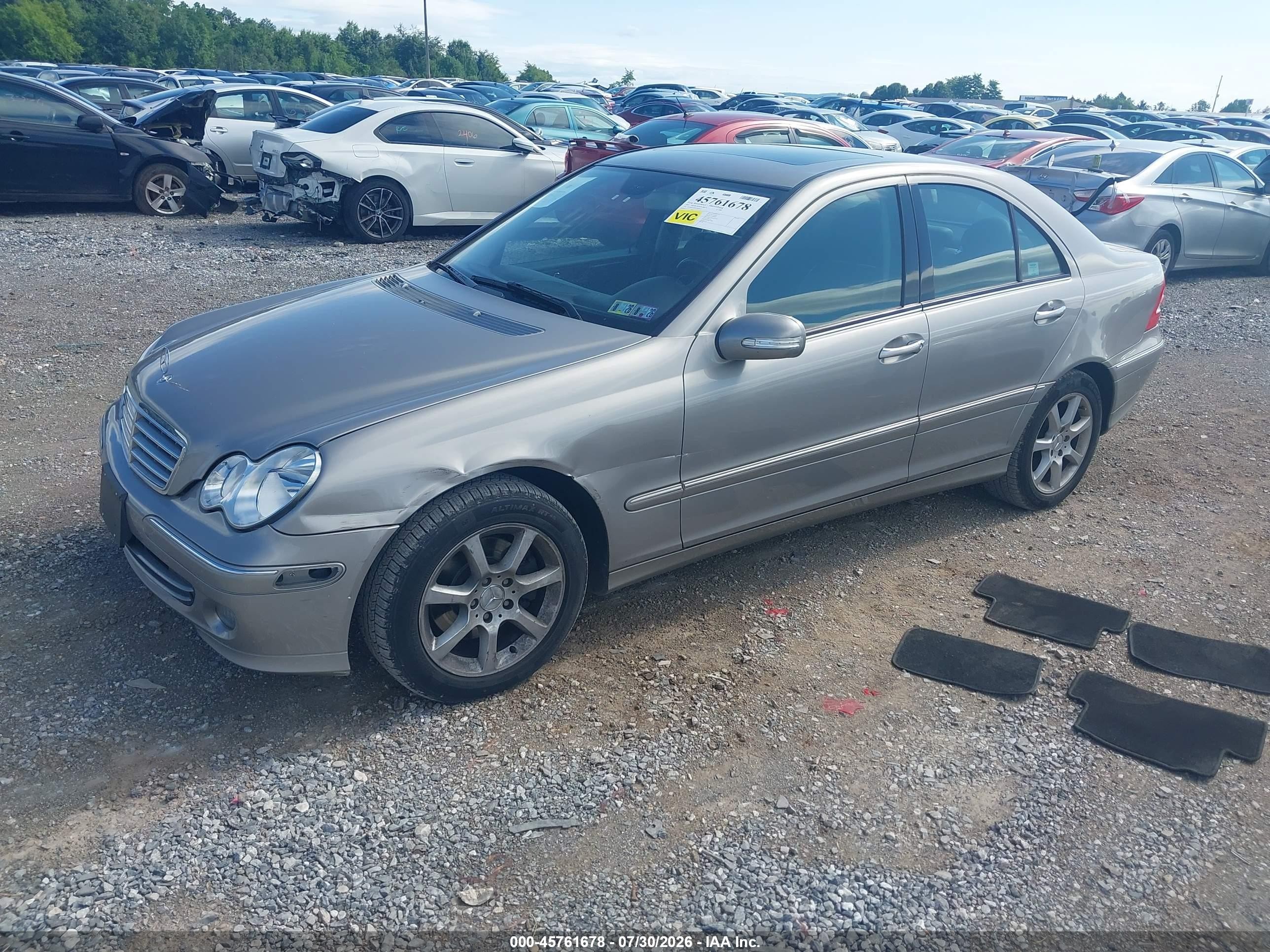 2007 Mercedes-benz C 280 Luxury Tan vin: WDBRF54H07F880433