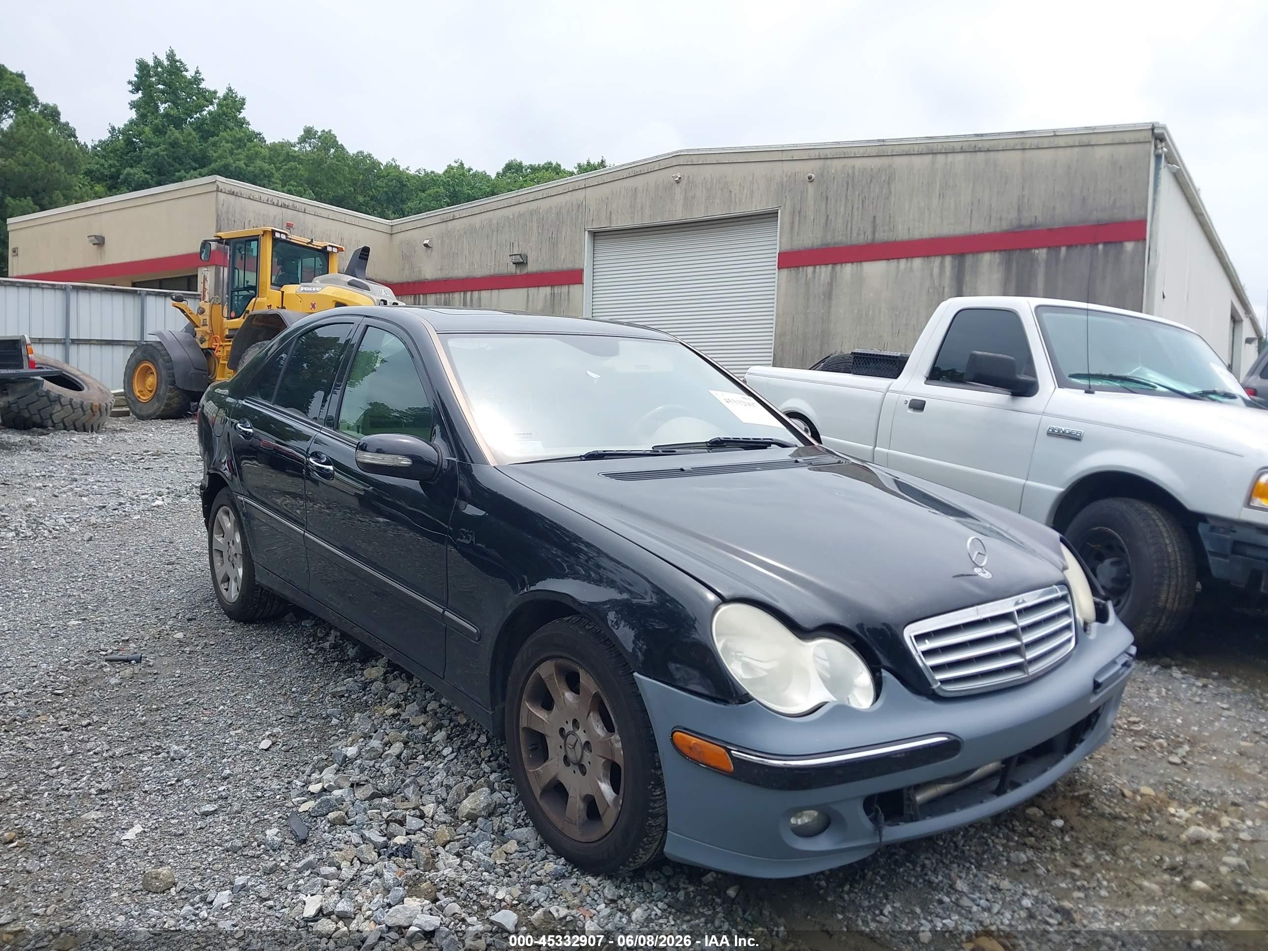 2006 Mercedes-benz C 280 Luxury Black vin: WDBRF54H26F798668