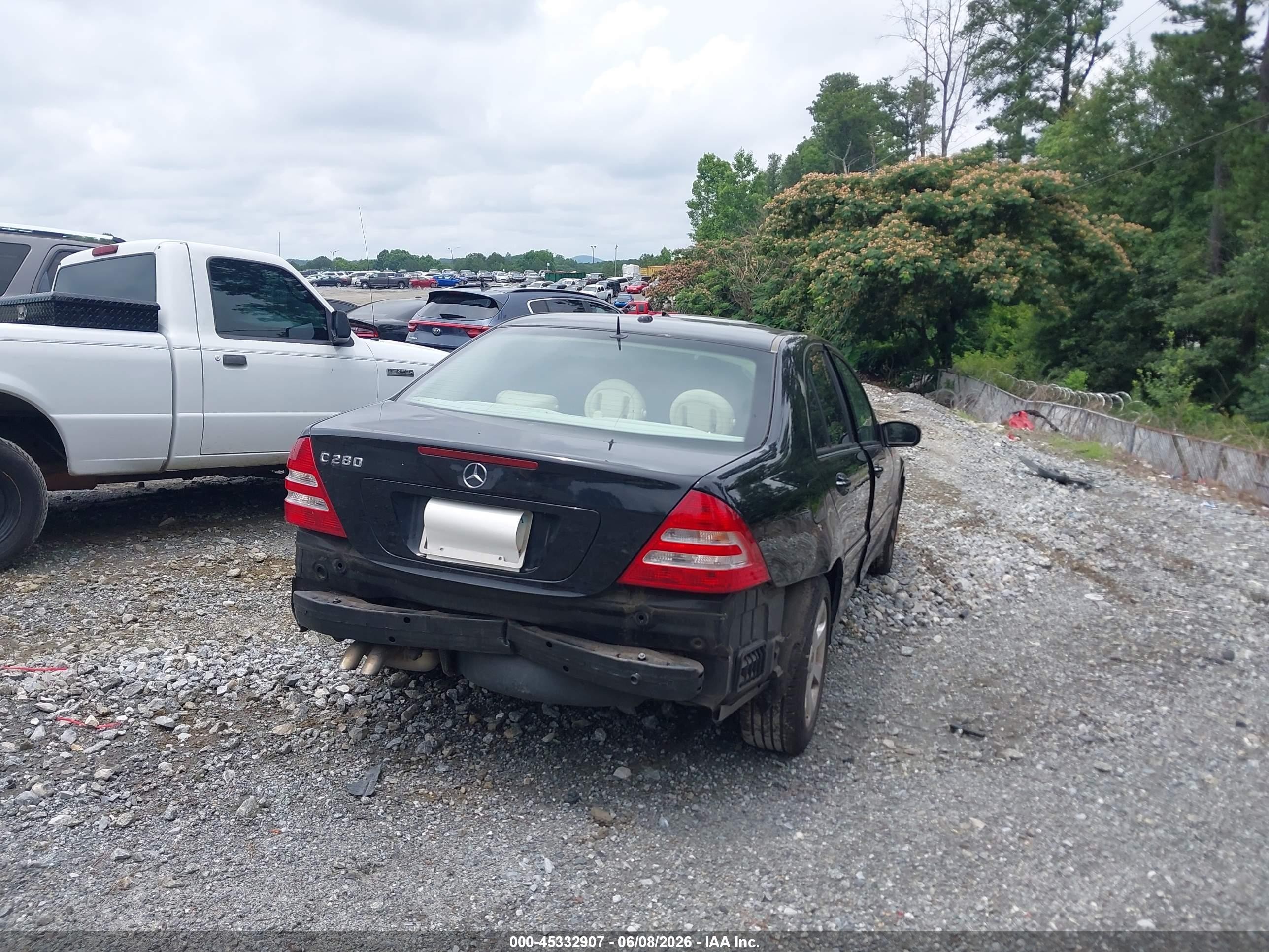 2006 Mercedes-benz C 280 Luxury Black vin: WDBRF54H26F798668