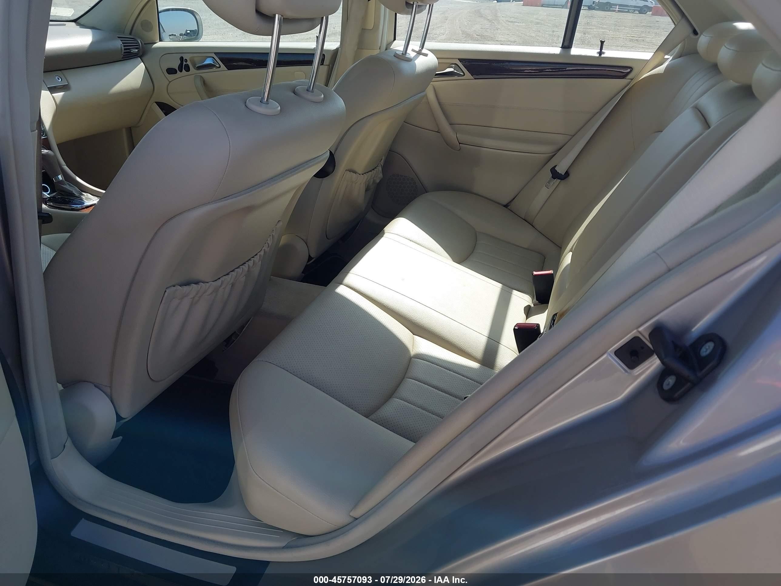 2007 Mercedes-benz C 280 Luxury Beige vin: WDBRF54H37A921831