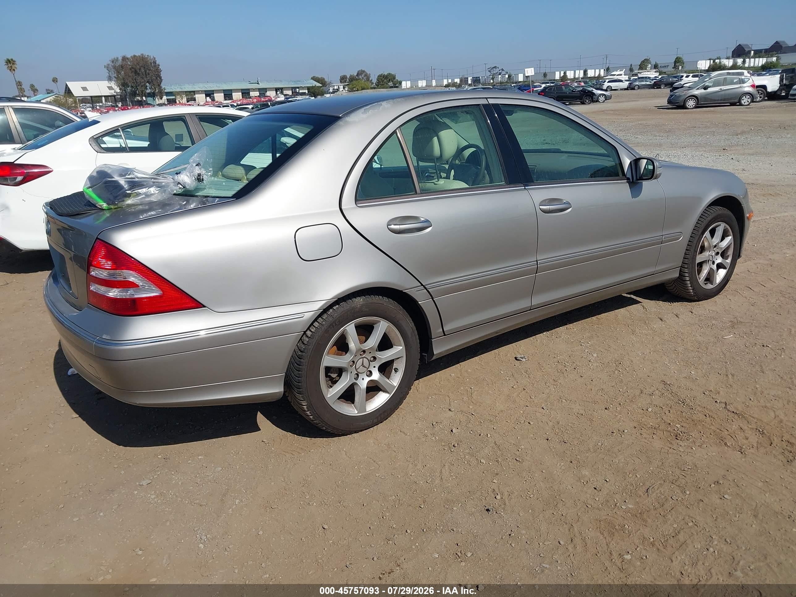2007 Mercedes-benz C 280 Luxury Beige vin: WDBRF54H37A921831