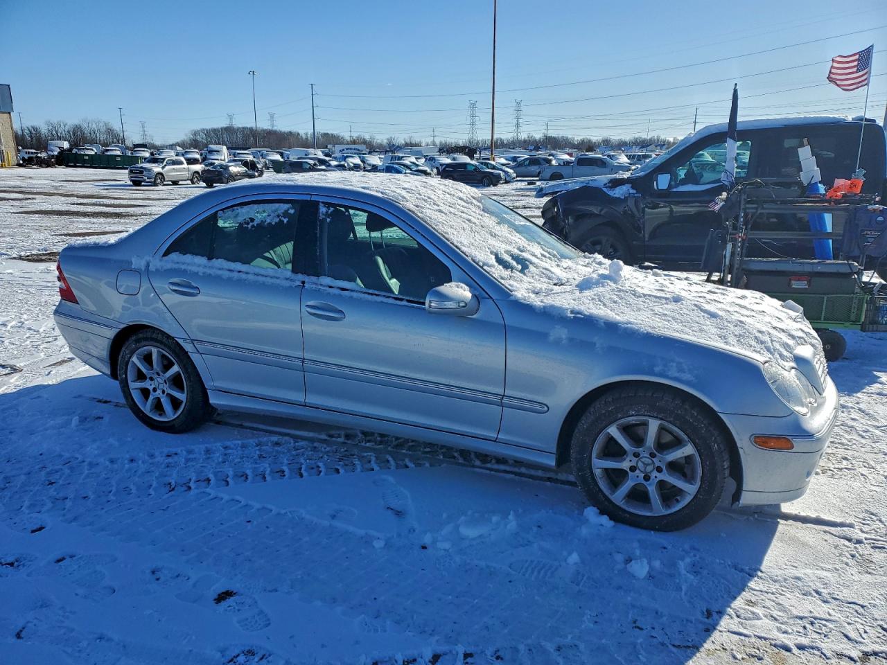 2007 Mercedes-benz C 280 Серебряный vin: WDBRF54H37F836667
