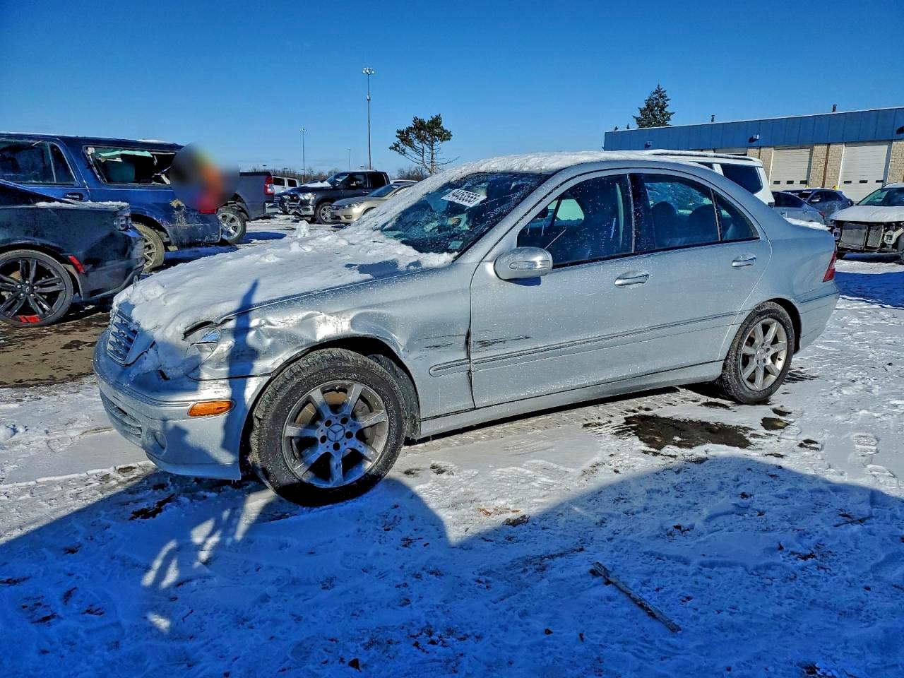 2007 Mercedes-benz C 280 Серебряный vin: WDBRF54H37F836667