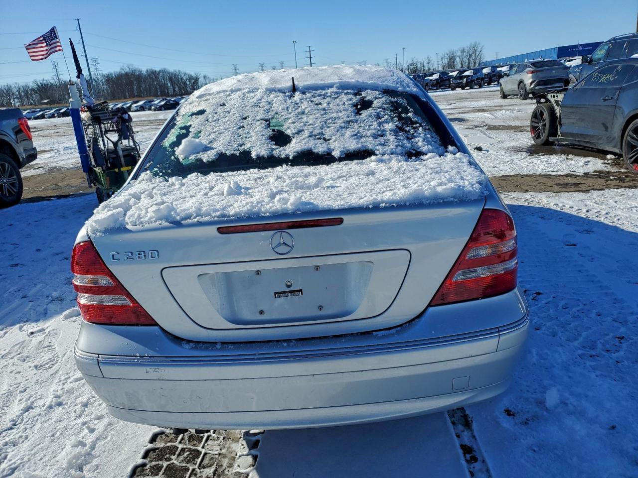 2007 Mercedes-benz C 280 Серебряный vin: WDBRF54H37F836667
