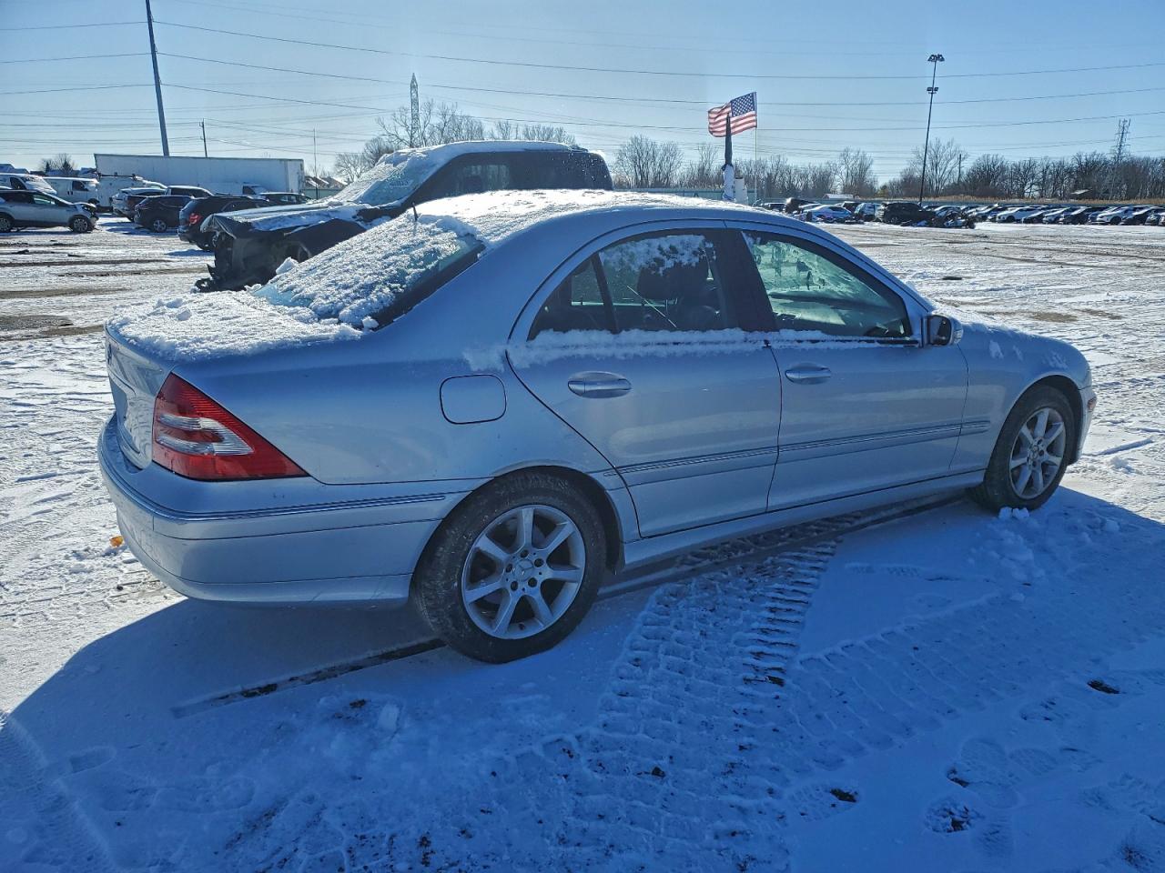 2007 Mercedes-benz C 280 Серебряный vin: WDBRF54H37F836667