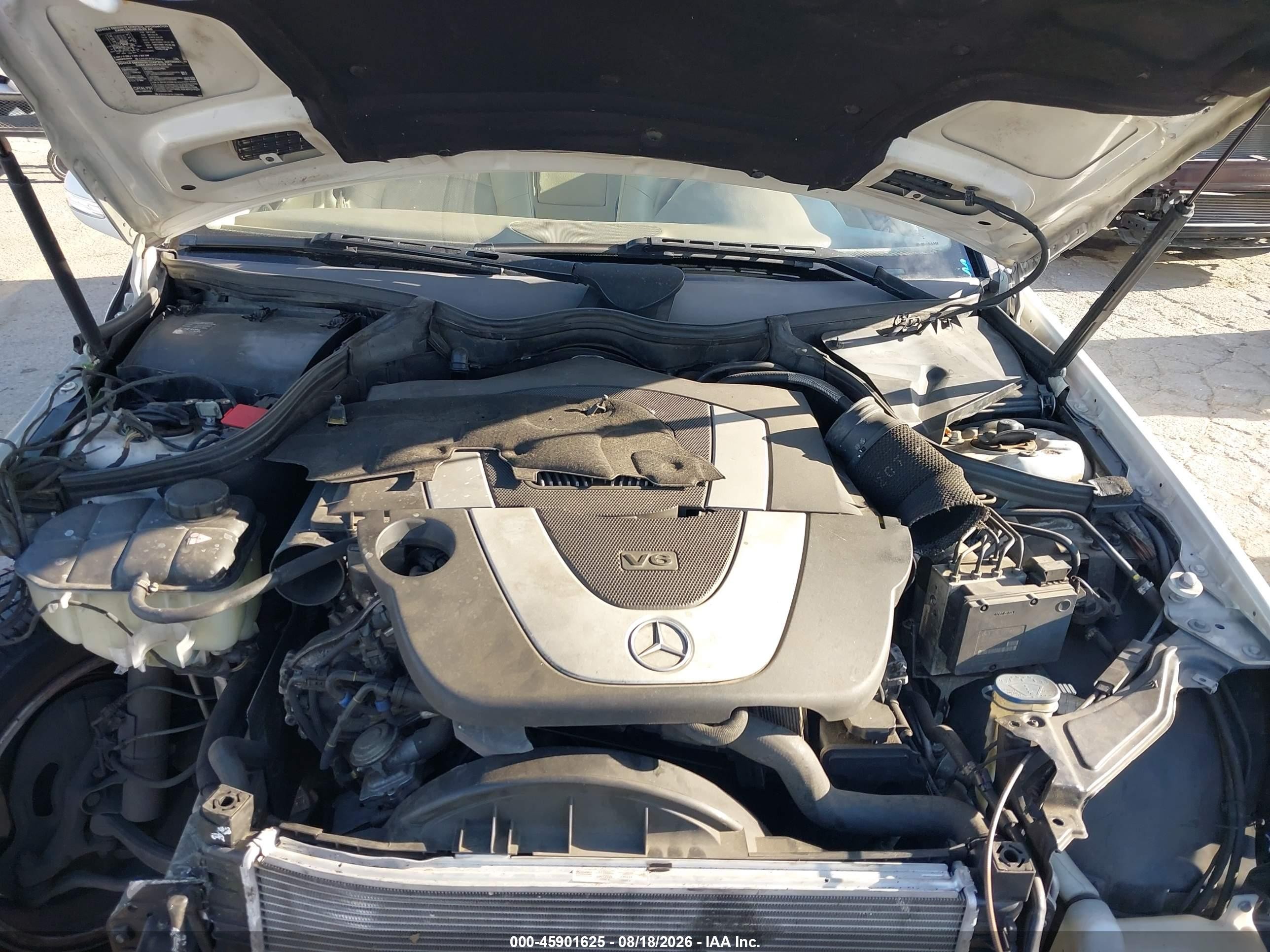 2007 Mercedes-benz C 280 Luxury Белый vin: WDBRF54H47F859326